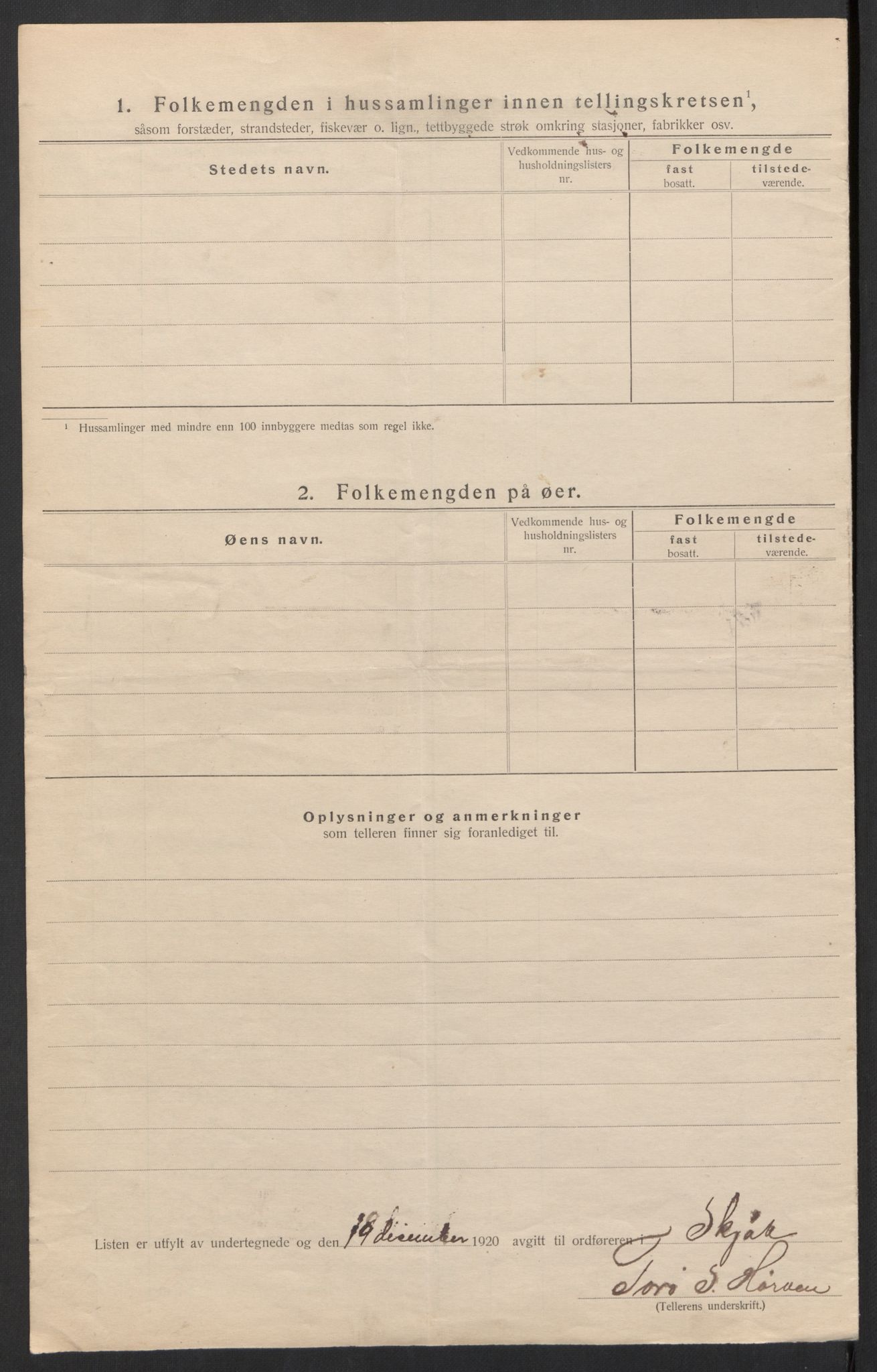 SAH, 1920 census for Skjåk, 1920, p. 11