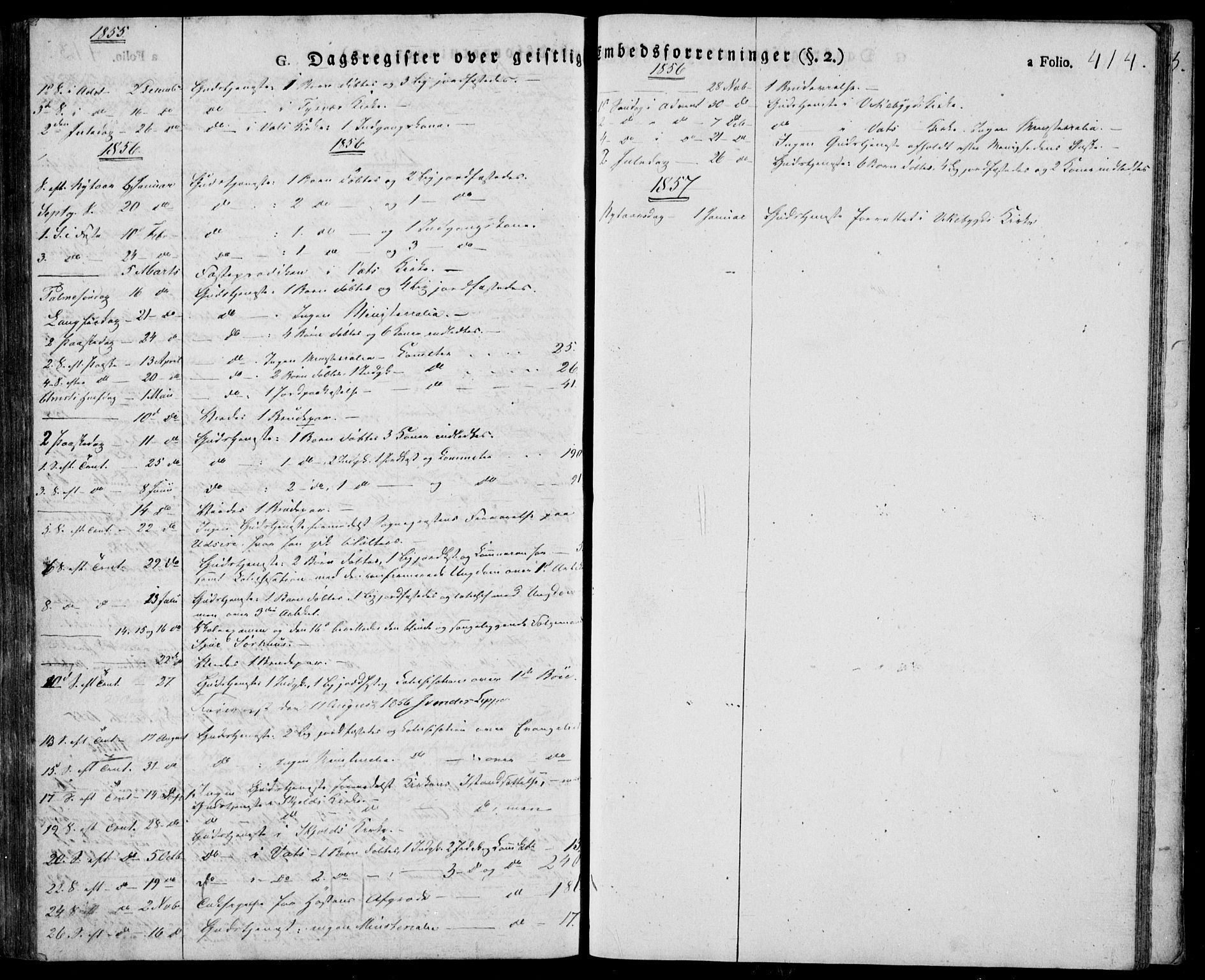 Skjold sokneprestkontor, AV/SAST-A-101847/H/Ha/Haa/L0005: Parish register (official) no. A 5, 1830-1856, p. 414