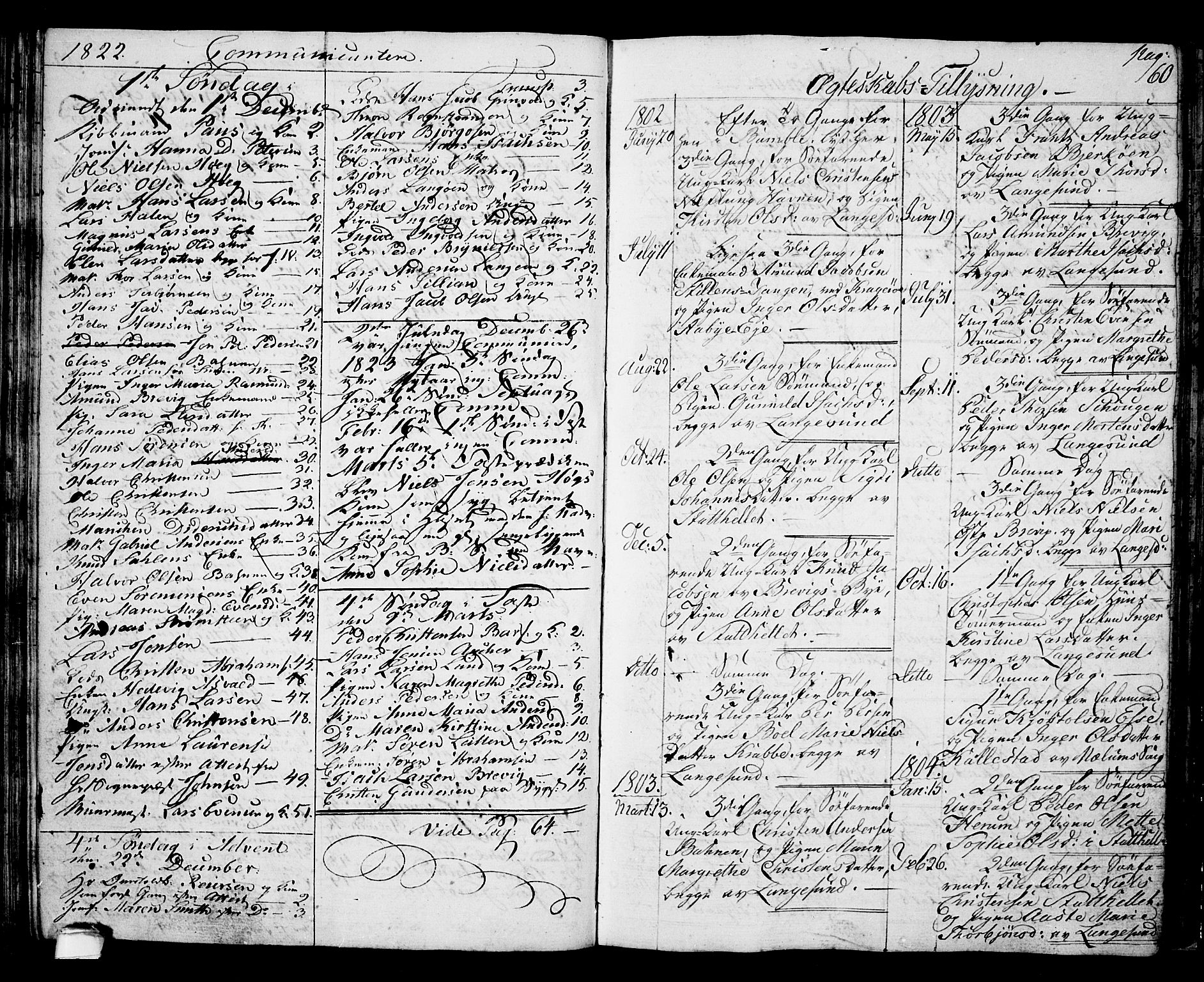 Langesund kirkebøker, AV/SAKO-A-280/G/Ga/L0002: Parish register (copy) no. 2, 1801-1815, p. 60