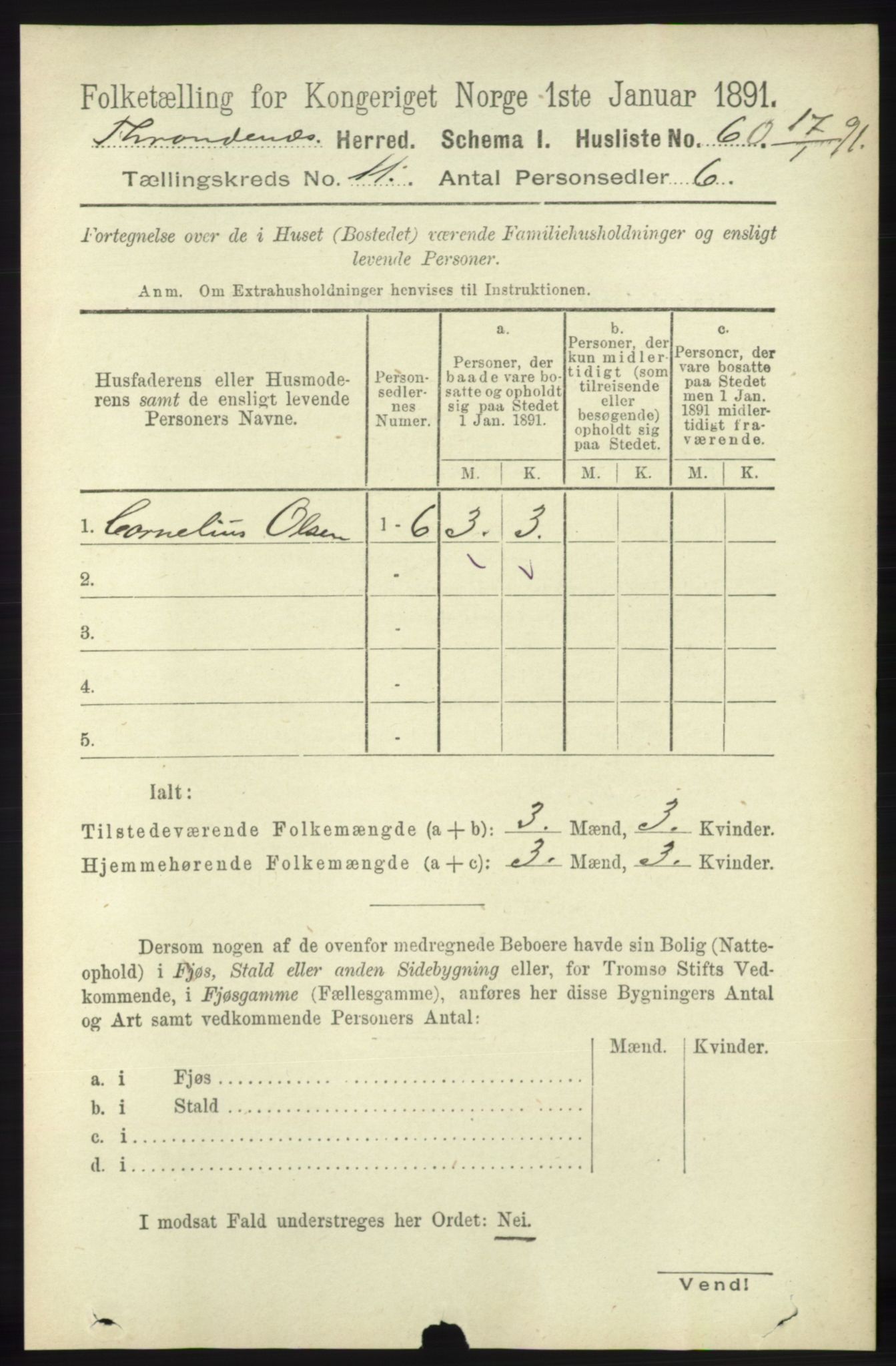 RA, 1891 census for 1914 Trondenes, 1891, p. 7982