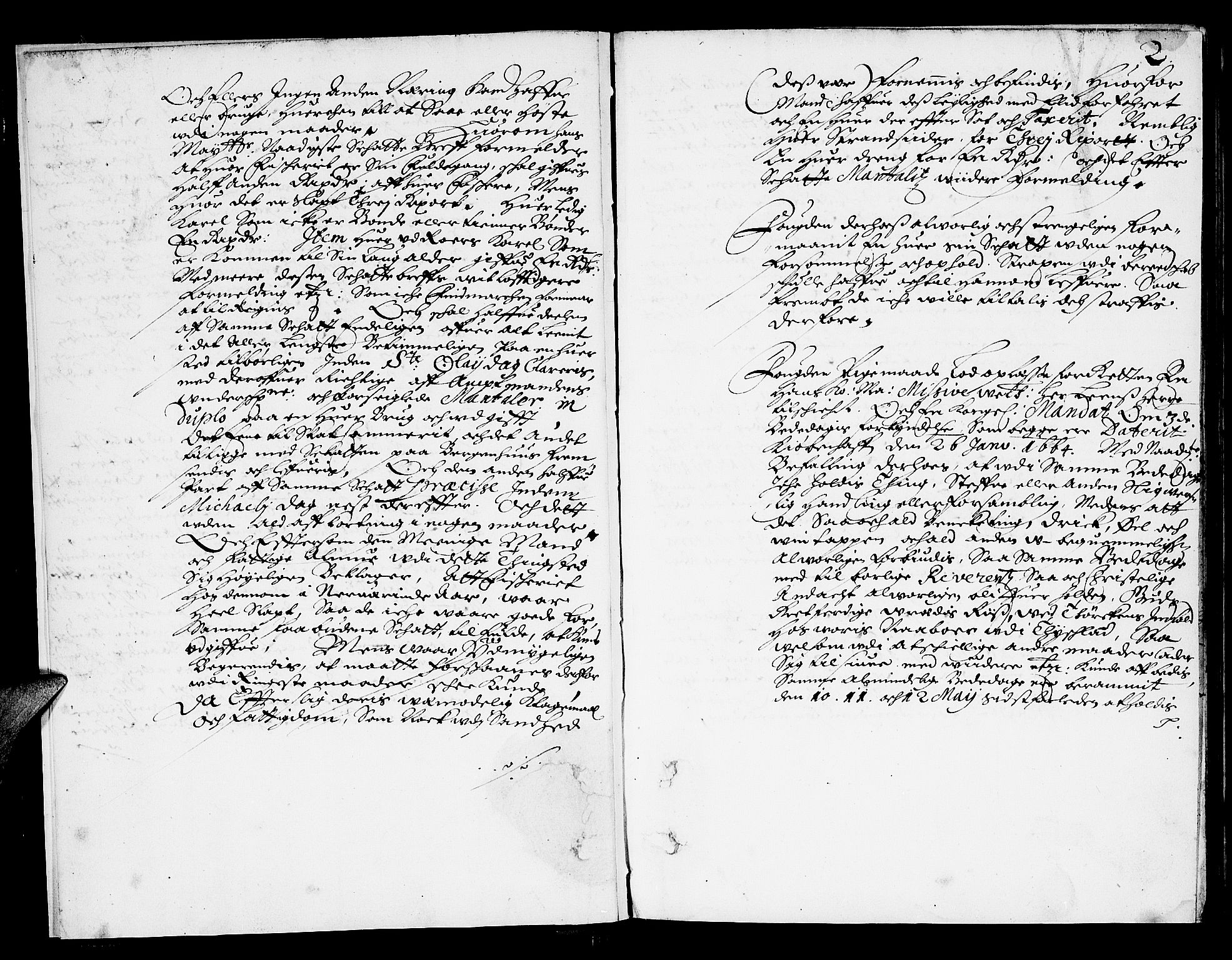 Finnmark sorenskriveri, SATØ/S-0053/F/Fa/L0011: Justisprotokoller, 1664-1667, p. 1b-2a