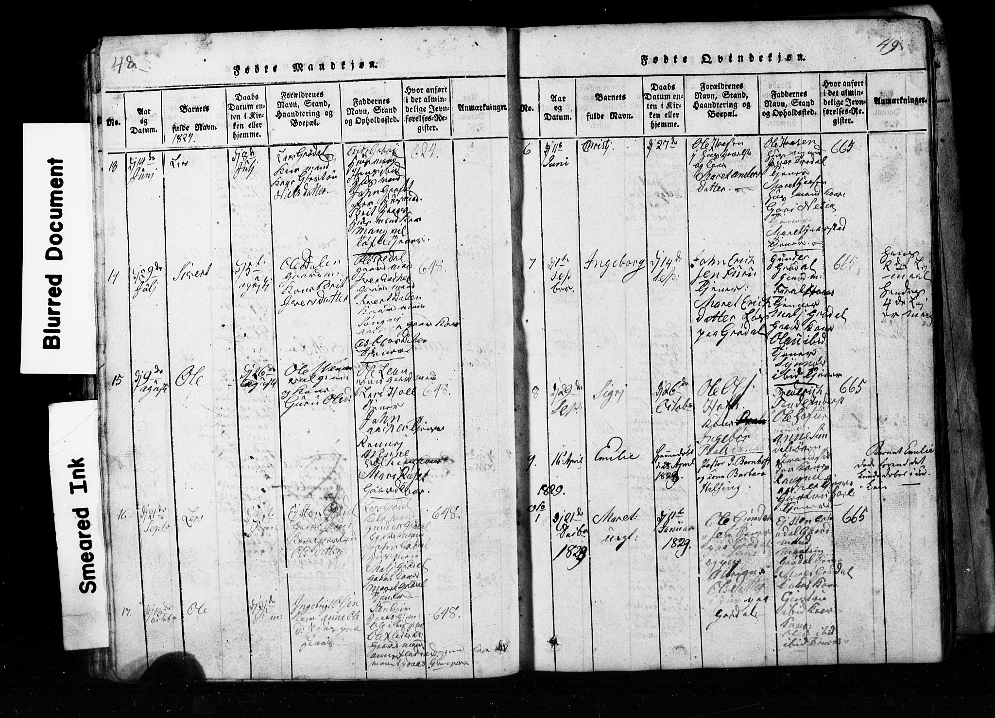 Ministerialprotokoller, klokkerbøker og fødselsregistre - Møre og Romsdal, AV/SAT-A-1454/590/L1016: Parish register (copy) no. 590C01, 1819-1838, p. 48-49