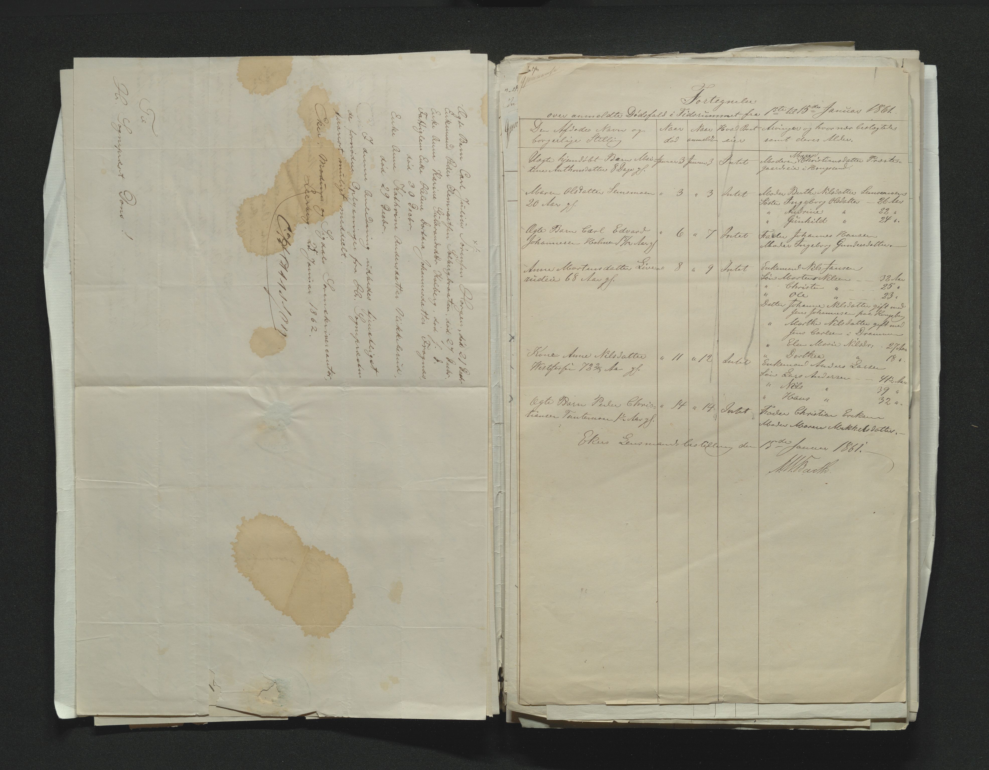 Eiker, Modum og Sigdal sorenskriveri, AV/SAKO-A-123/H/Ha/Hab/L0010: Dødsfallsmeldinger, 1858-1861, p. 407