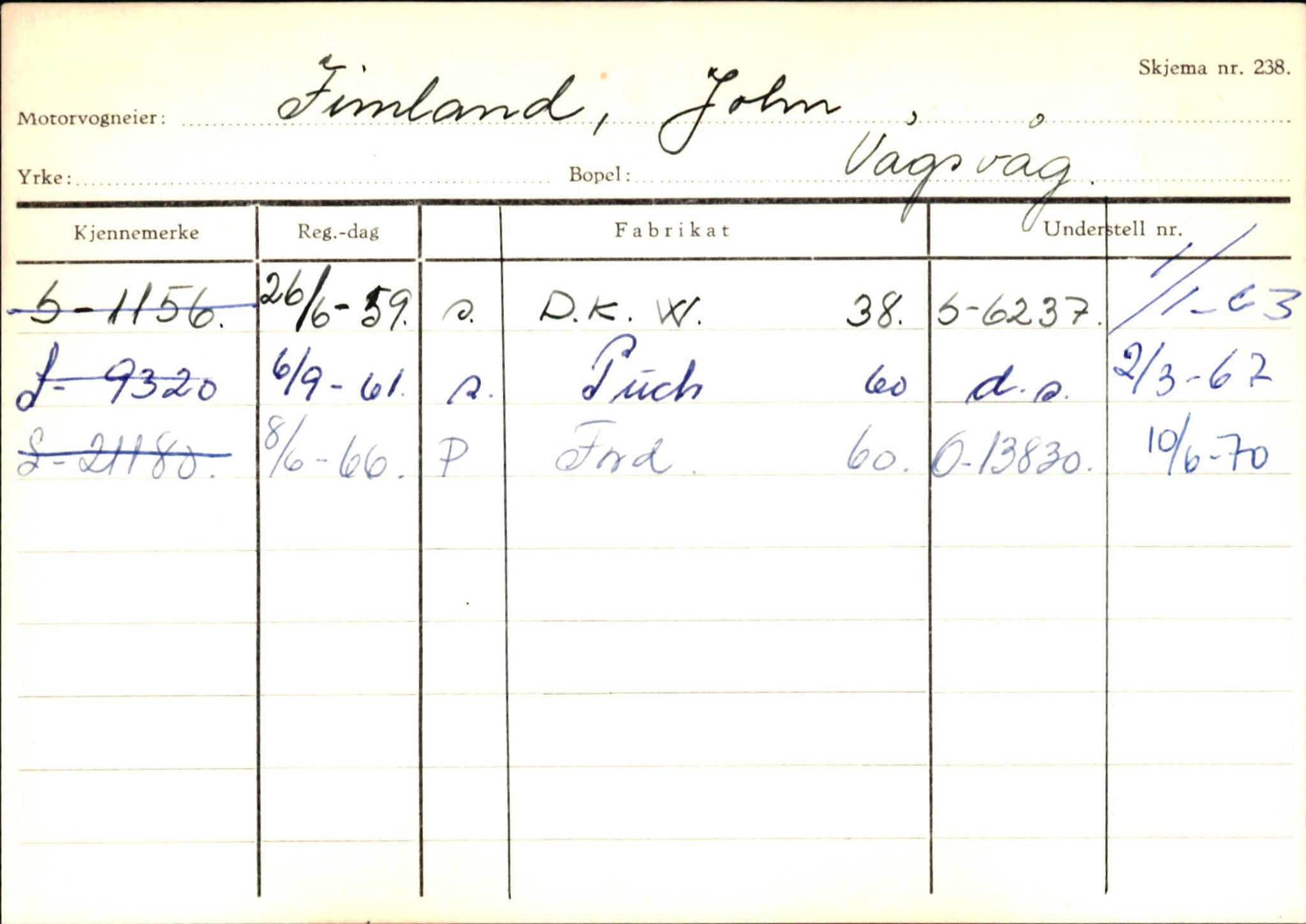 Statens vegvesen, Sogn og Fjordane vegkontor, SAB/A-5301/4/F/L0144: Registerkort Vågsøy A-R, 1945-1975, p. 540