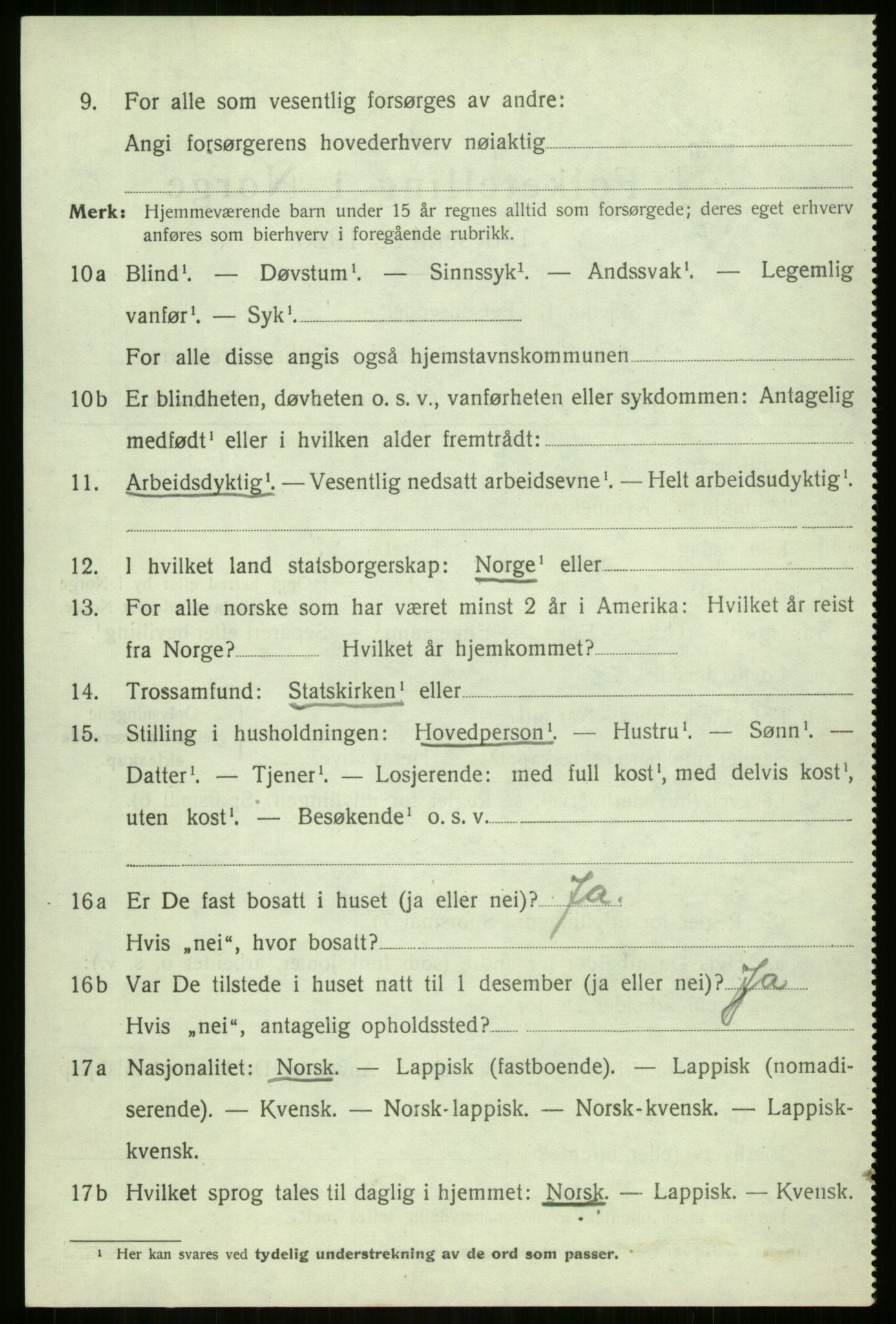 SATØ, 1920 census for Sørreisa, 1920, p. 2973