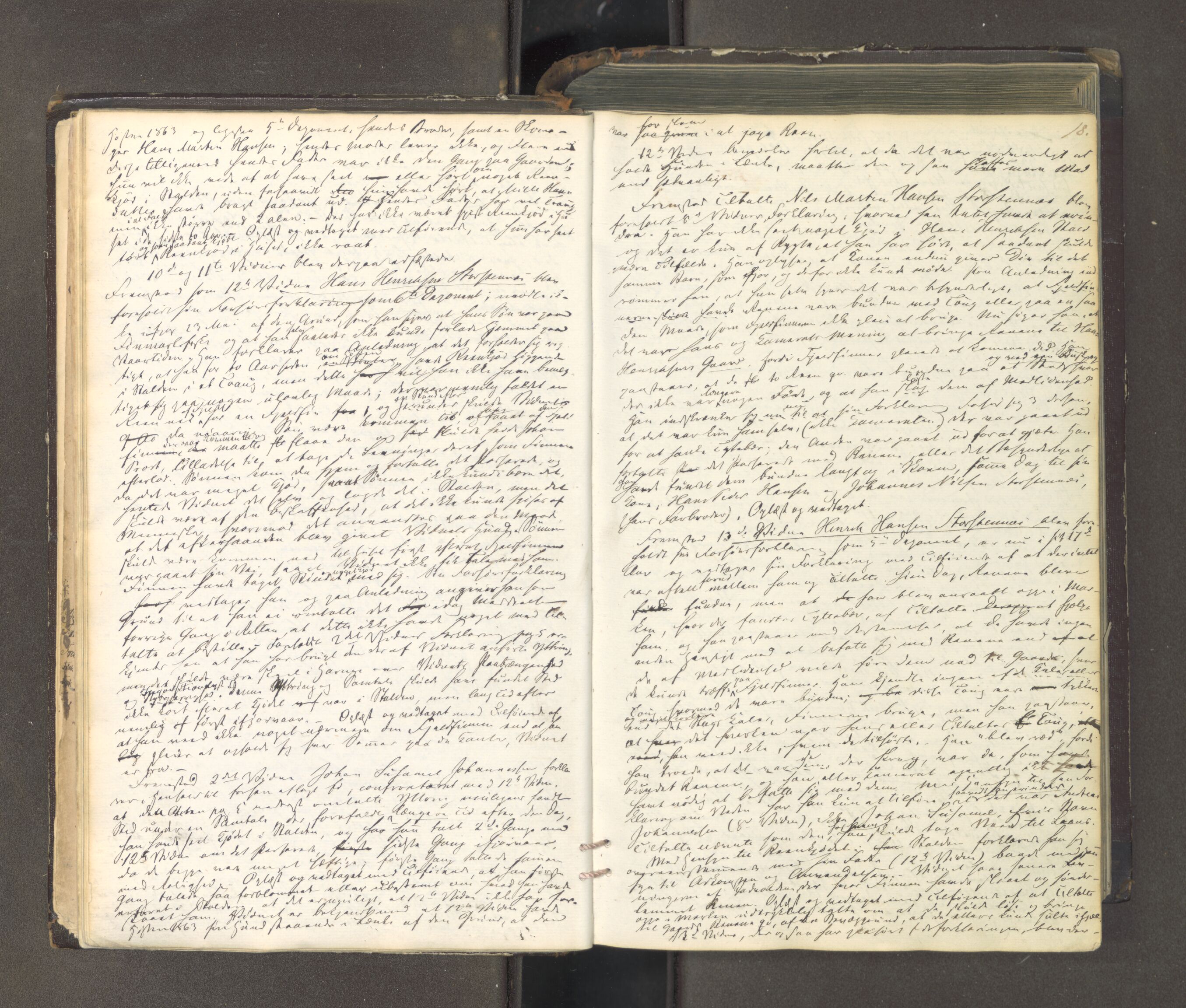 Tromsø sorenskriveri 1855-, AV/SATØ-S-0050/F/Fe/L0127: Ekstrarettsprotokoll med register, 1864-1870, p. 17b-18a