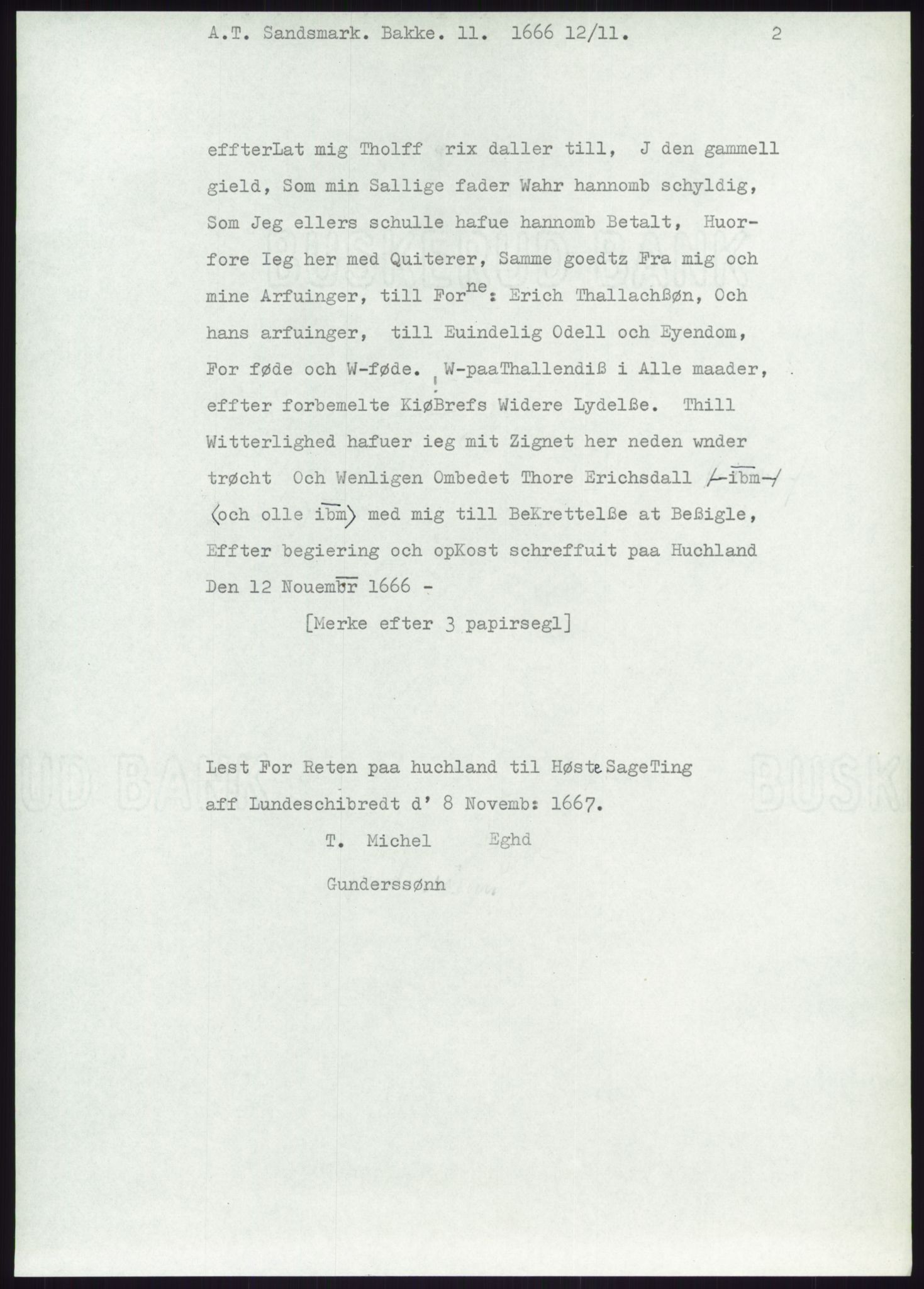 Samlinger til kildeutgivelse, Diplomavskriftsamlingen, RA/EA-4053/H/Ha, p. 2708