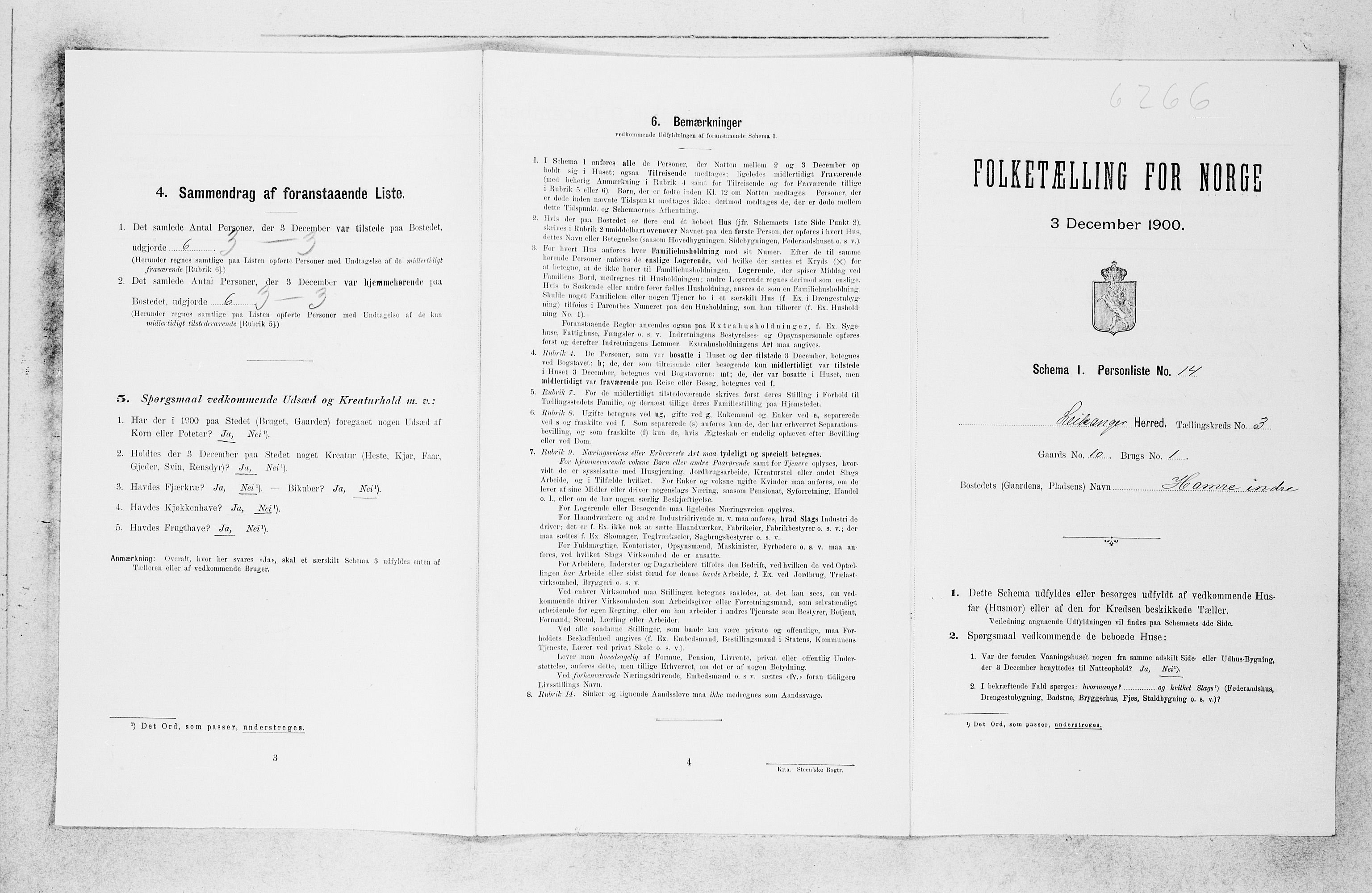 SAB, 1900 census for Leikanger, 1900, p. 172