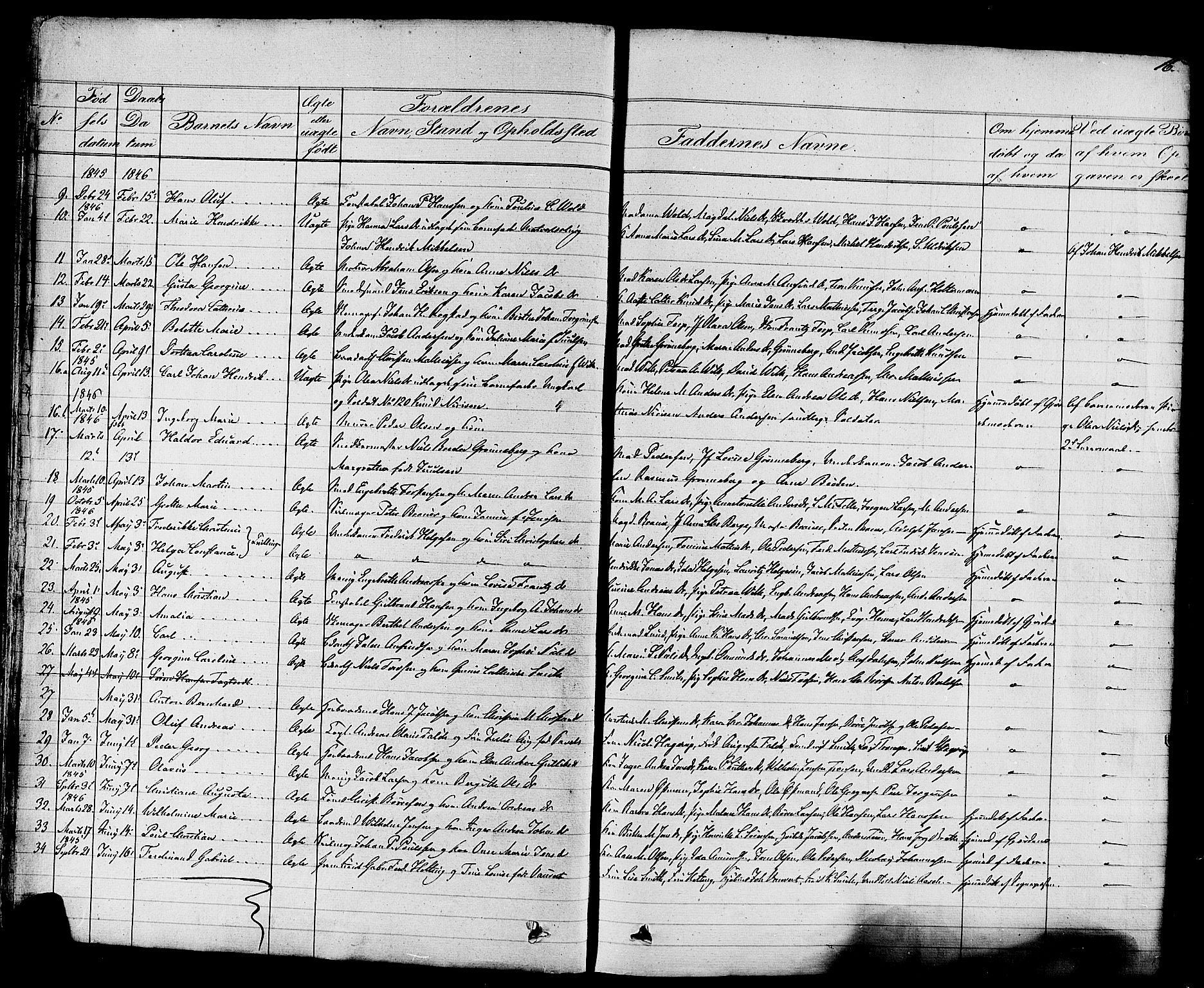 Stavern kirkebøker, AV/SAKO-A-318/F/Fa/L0007: Parish register (official) no. 7, 1840-1877, p. 16