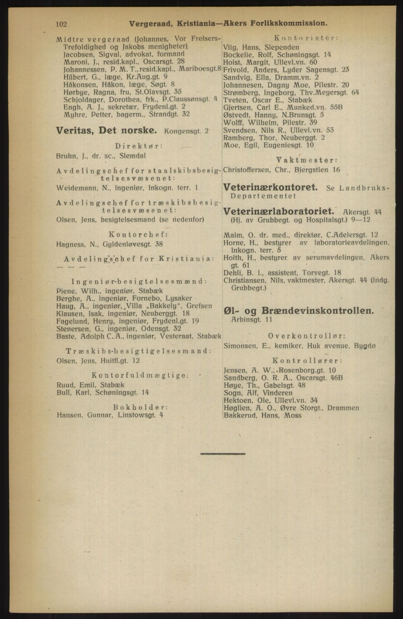 Kristiania/Oslo adressebok, PUBL/-, 1914, p. 102