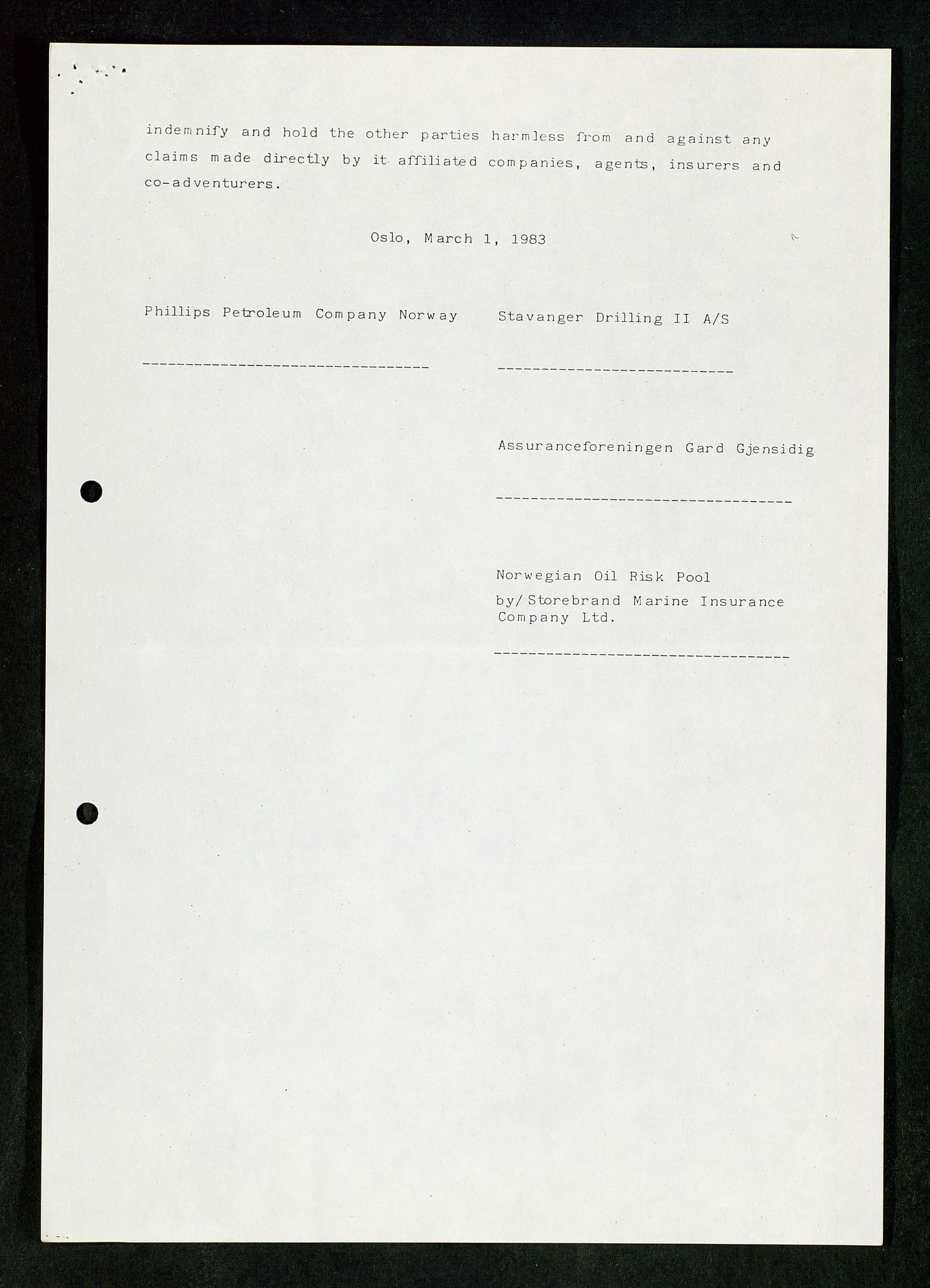 Pa 1503 - Stavanger Drilling AS, AV/SAST-A-101906/Da/L0017: Alexander L. Kielland - Saks- og korrespondansearkiv, 1981-1984, p. 103