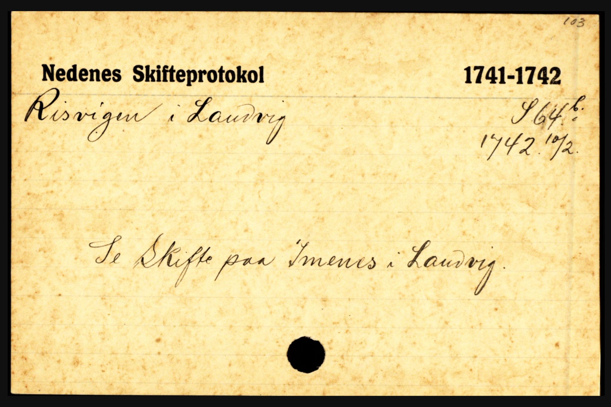 Nedenes sorenskriveri før 1824, AV/SAK-1221-0007/H, p. 23979