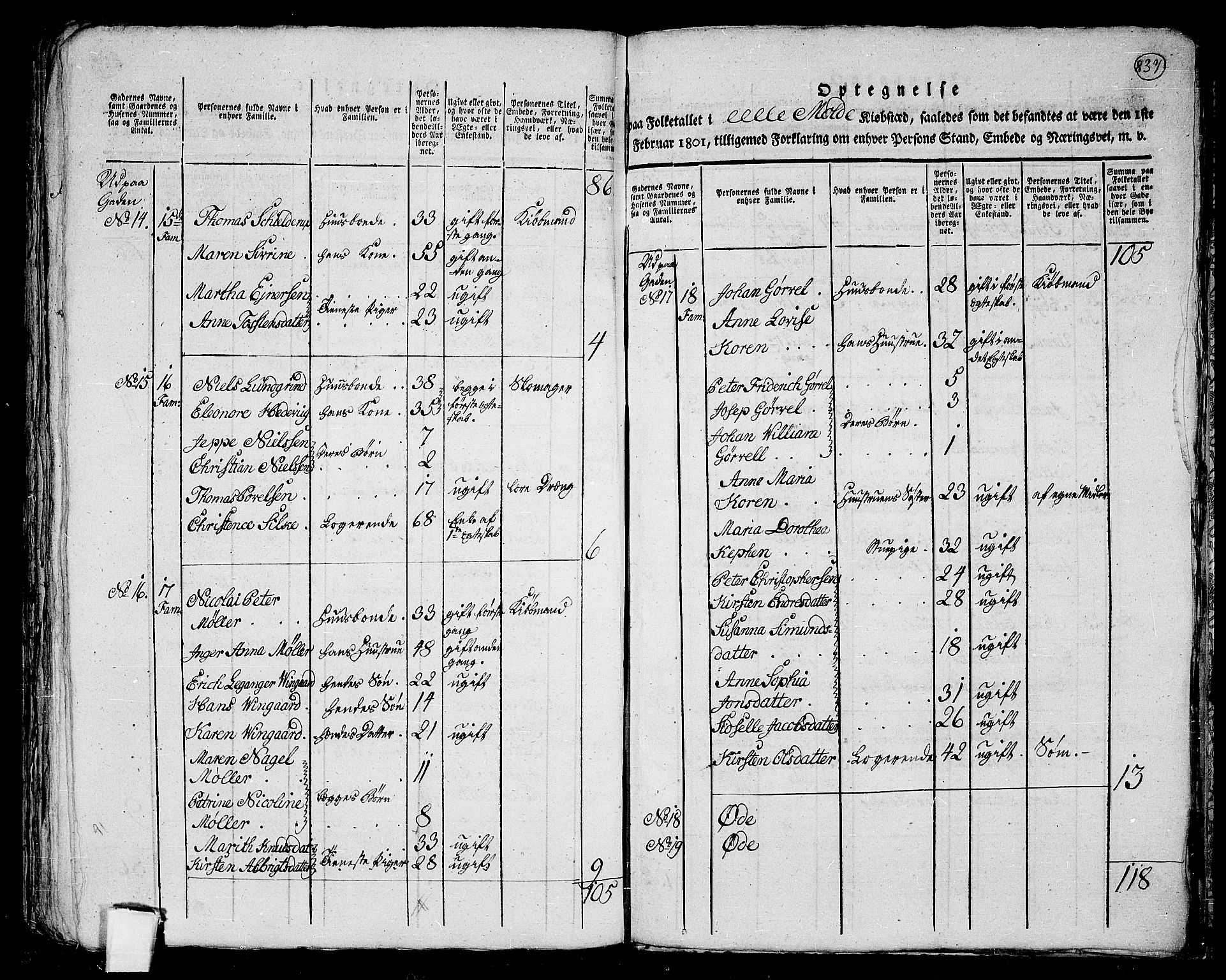RA, 1801 census for 1544P Bolsøy, 1801, p. 836b-837a