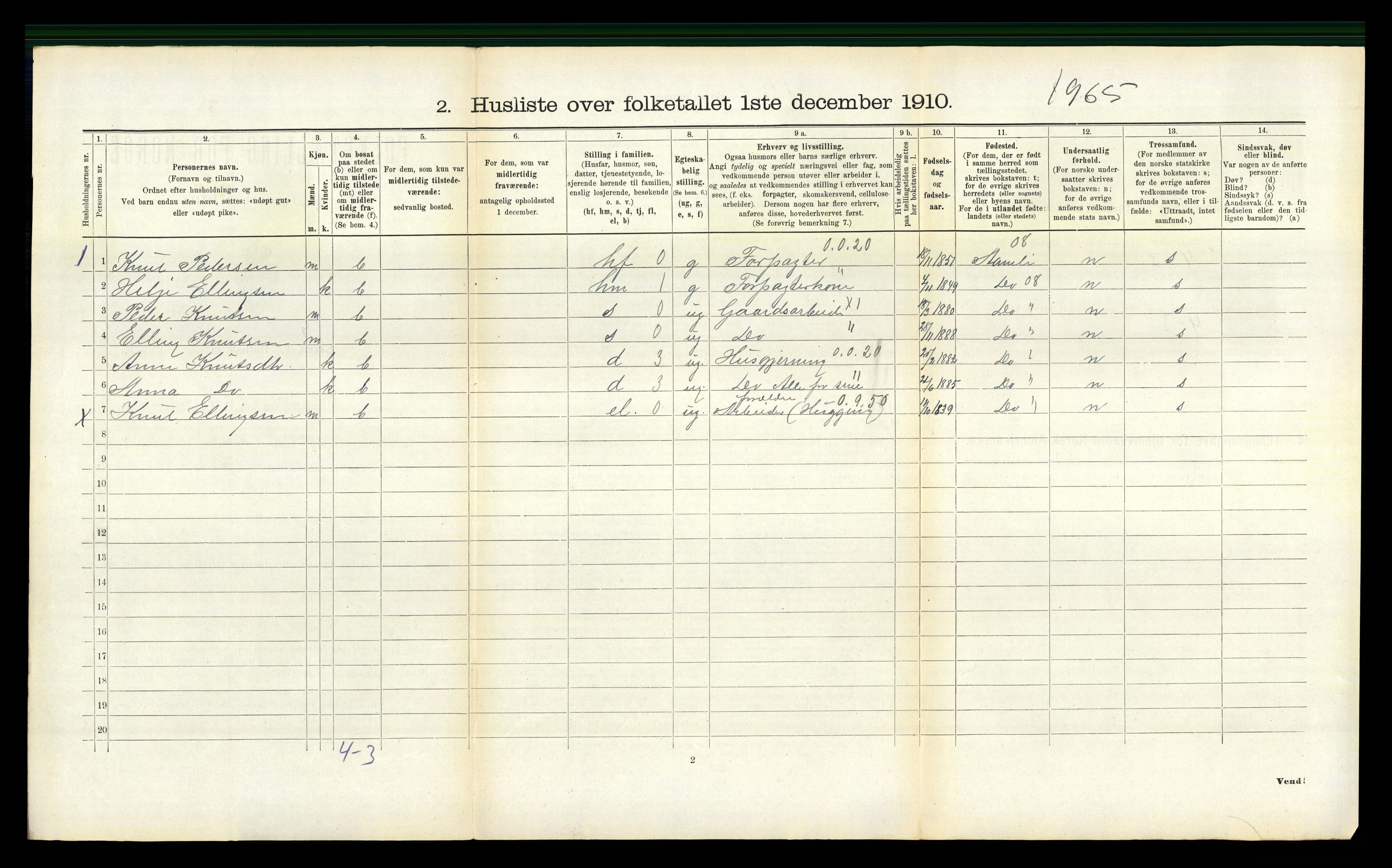 RA, 1910 census for Holt, 1910, p. 495