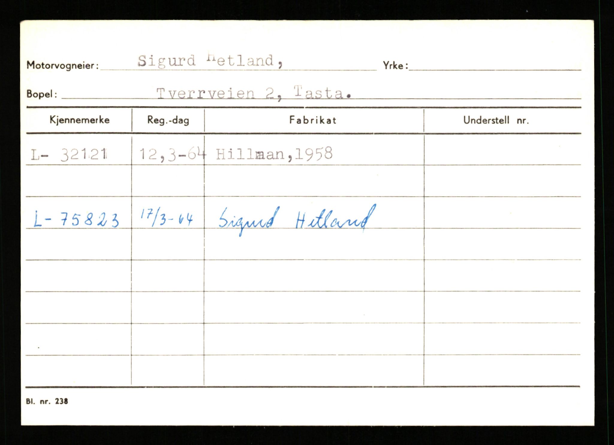 Stavanger trafikkstasjon, AV/SAST-A-101942/0/G/L0005: Registreringsnummer: 23000 - 34245, 1930-1971, p. 2822