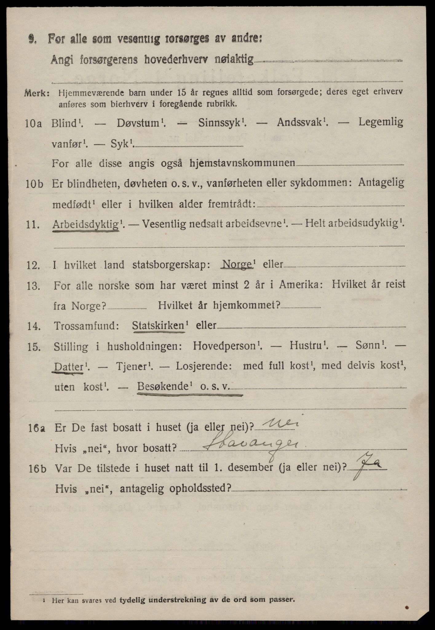 SAST, 1920 census for Mosterøy, 1920, p. 1625