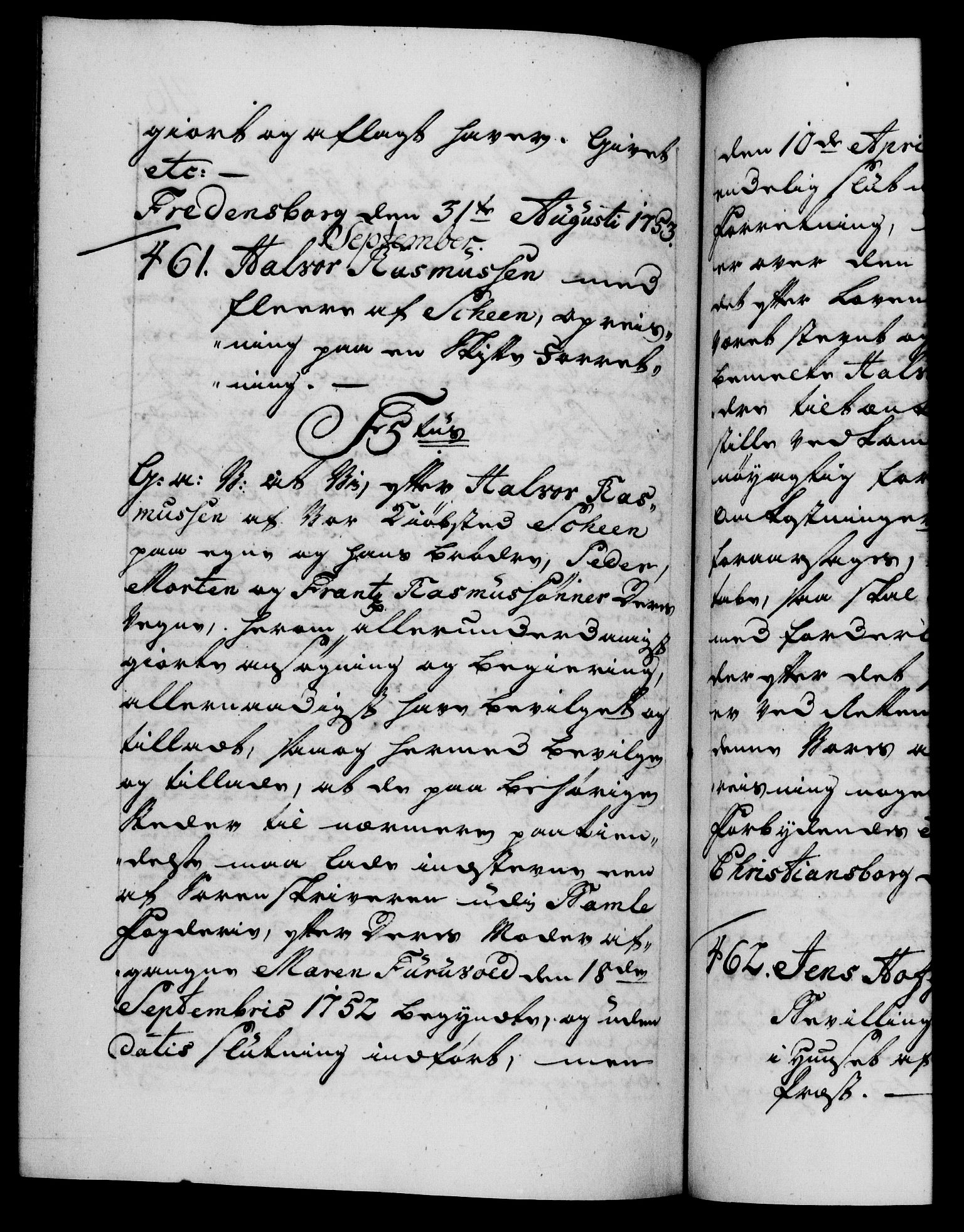 Danske Kanselli 1572-1799, AV/RA-EA-3023/F/Fc/Fca/Fcaa/L0038: Norske registre, 1753-1754, p. 416b