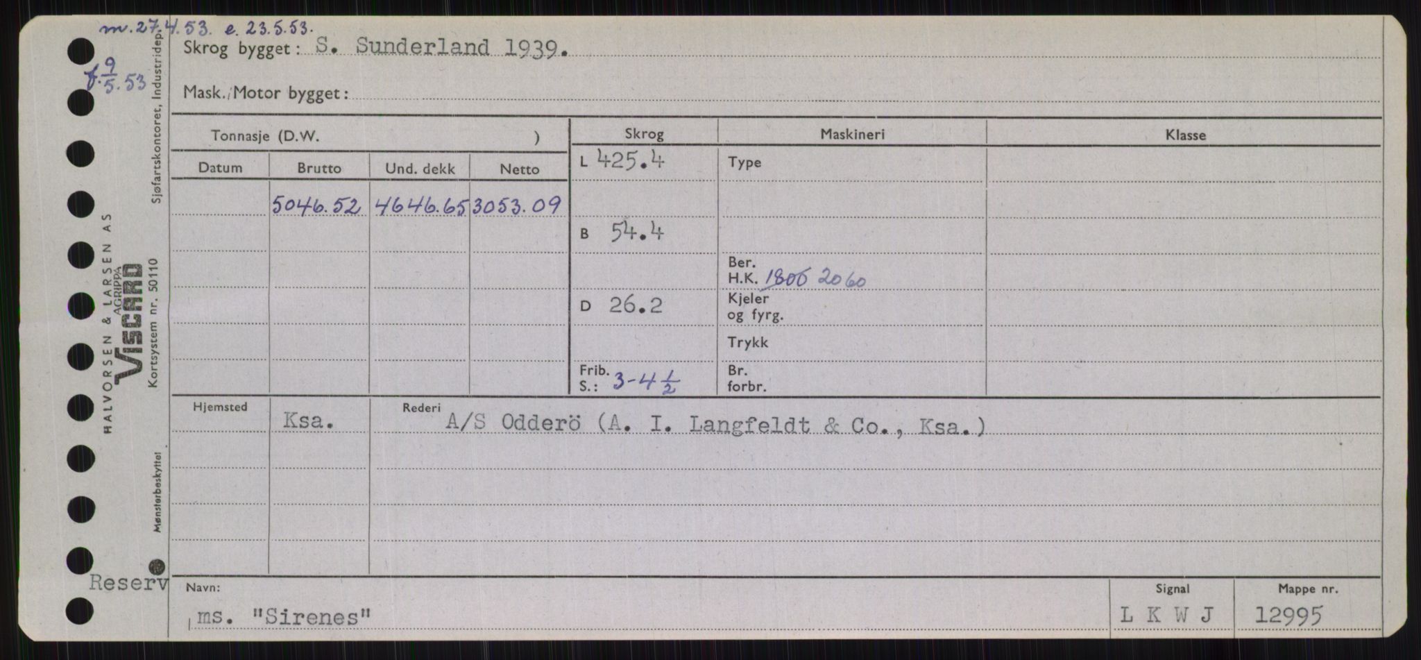 Sjøfartsdirektoratet med forløpere, Skipsmålingen, AV/RA-S-1627/H/Hb/L0004: Fartøy, O-S, p. 341