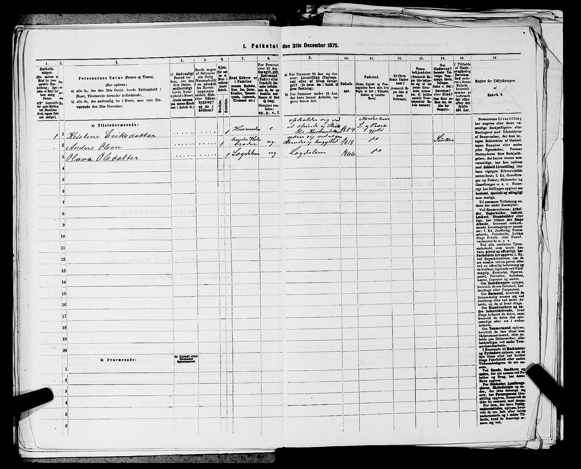 SAKO, 1875 census for 0613L Norderhov/Norderhov, Haug og Lunder, 1875, p. 1491