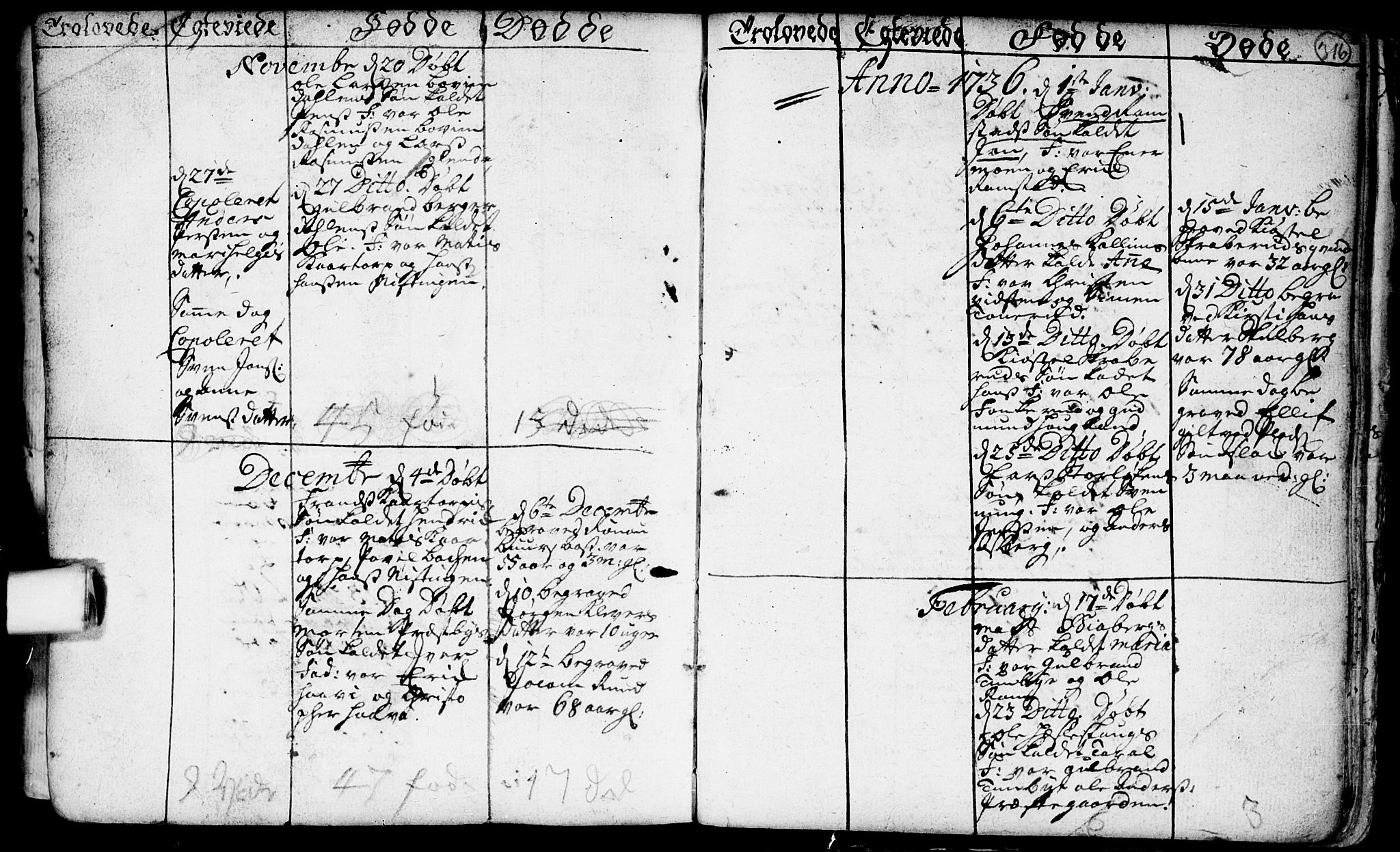 Spydeberg prestekontor Kirkebøker, AV/SAO-A-10924/F/Fa/L0001: Parish register (official) no. I 1, 1696-1738, p. 316