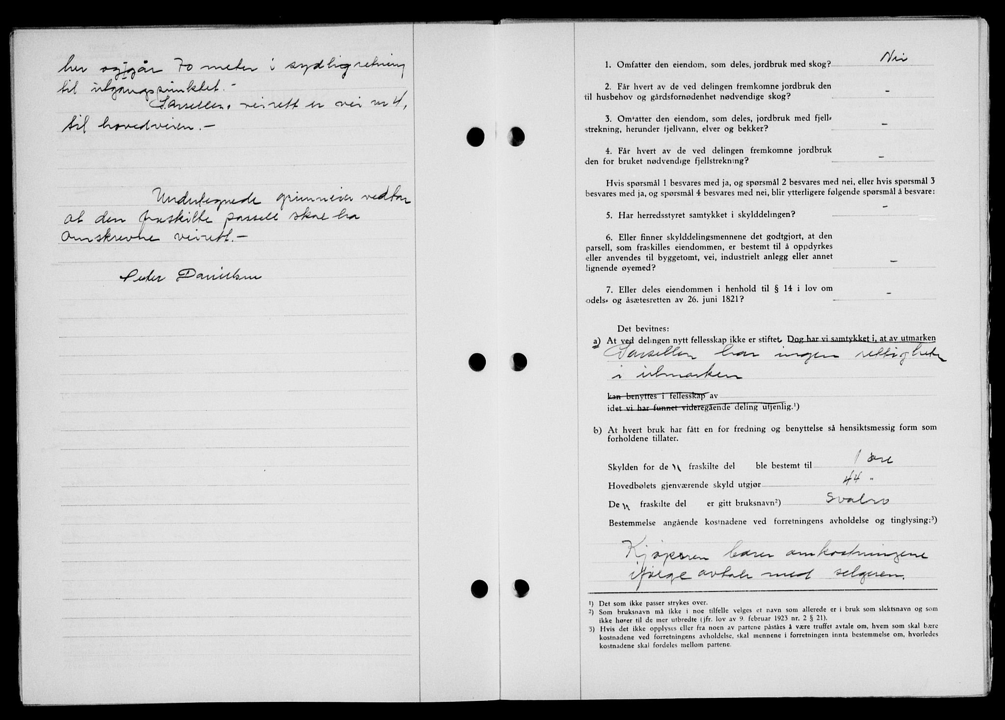 Lofoten sorenskriveri, SAT/A-0017/1/2/2C/L0013a: Mortgage book no. 13a, 1944-1946, Diary no: : 763/1945