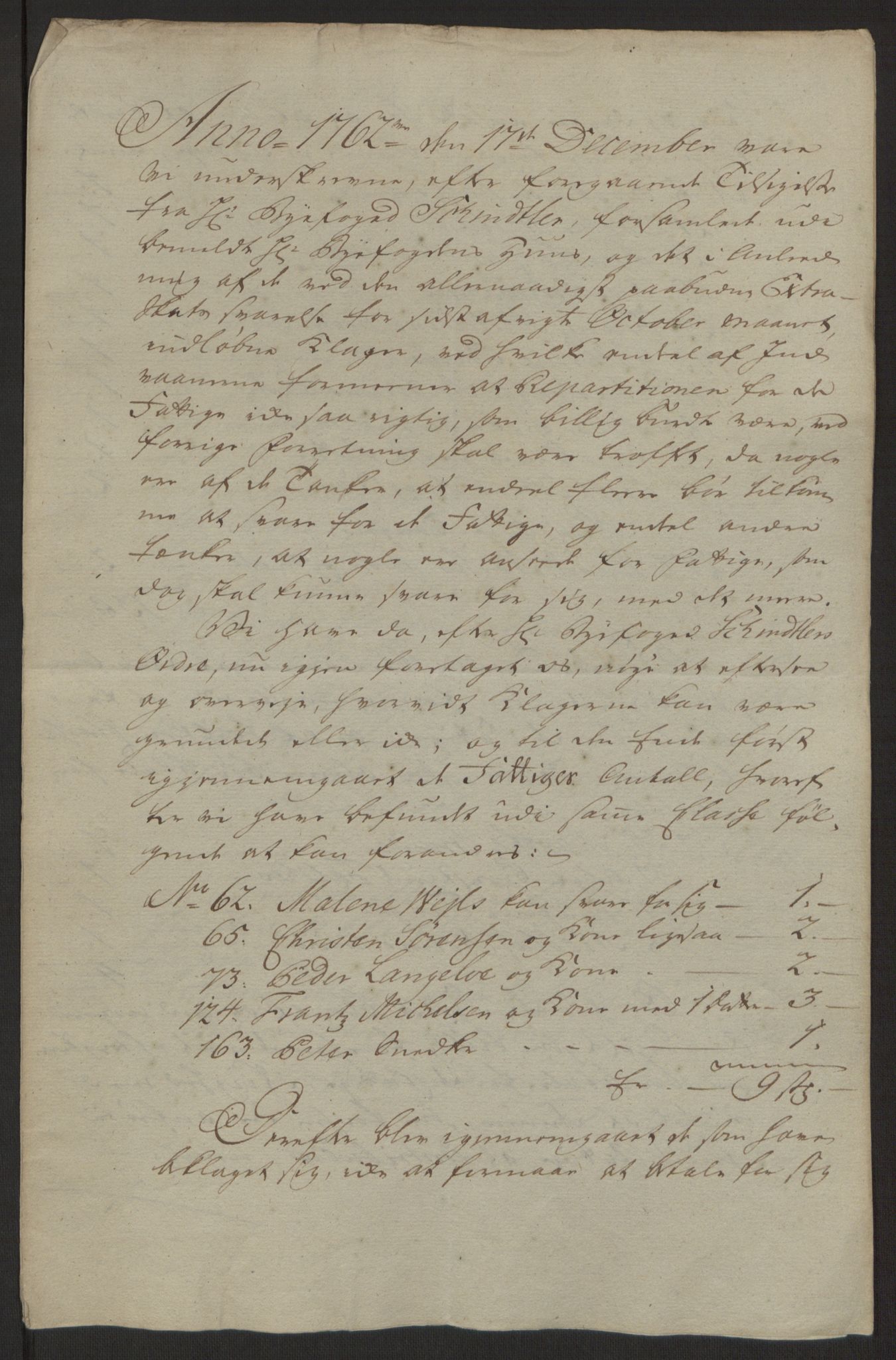 Rentekammeret inntil 1814, Reviderte regnskaper, Byregnskaper, AV/RA-EA-4066/R/Rh/L0162/0001: [H4] Kontribusjonsregnskap / Ekstraskatt, Tønsberg, 1762-1772, p. 38