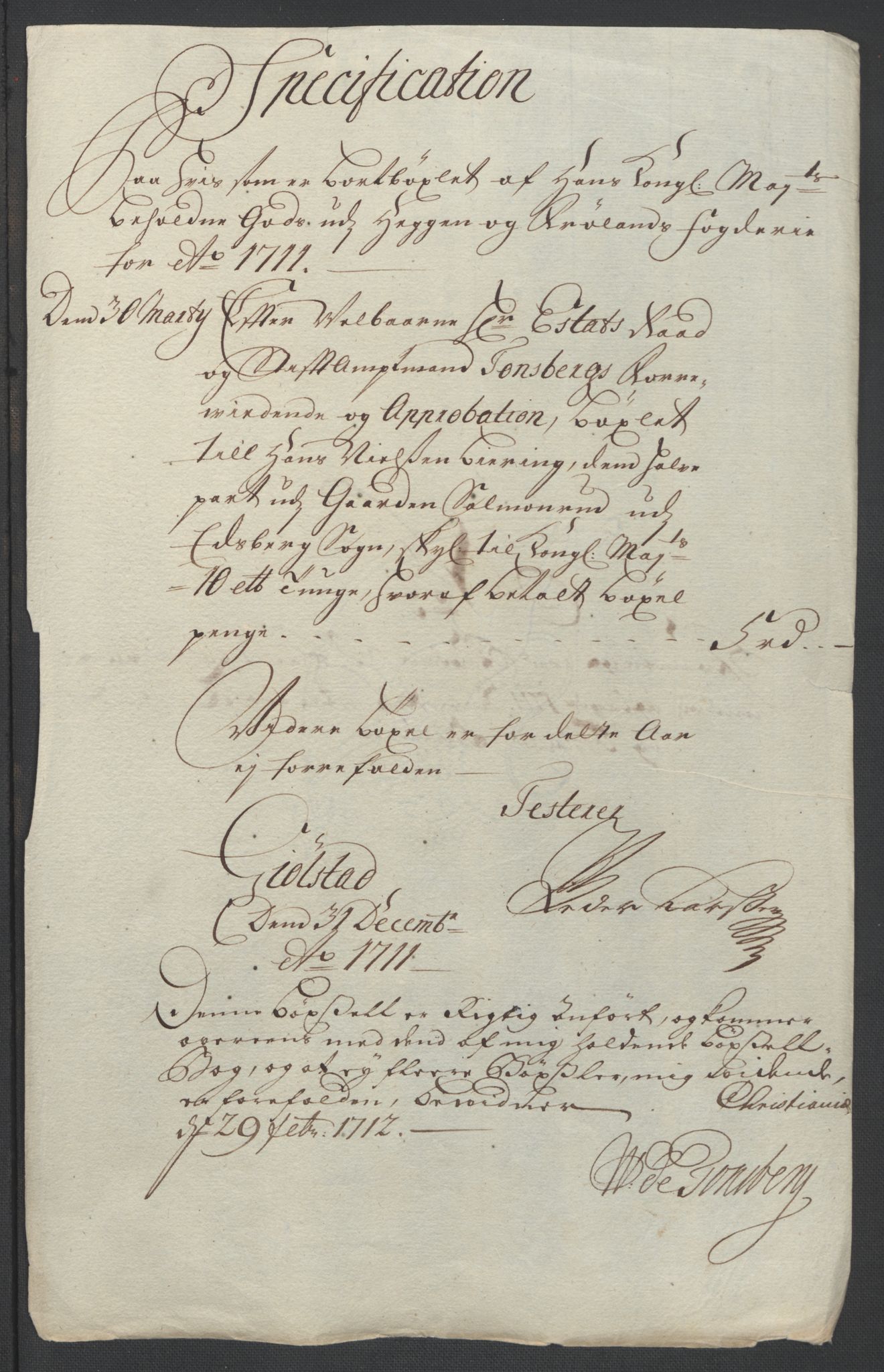 Rentekammeret inntil 1814, Reviderte regnskaper, Fogderegnskap, AV/RA-EA-4092/R07/L0303: Fogderegnskap Rakkestad, Heggen og Frøland, 1711, p. 27