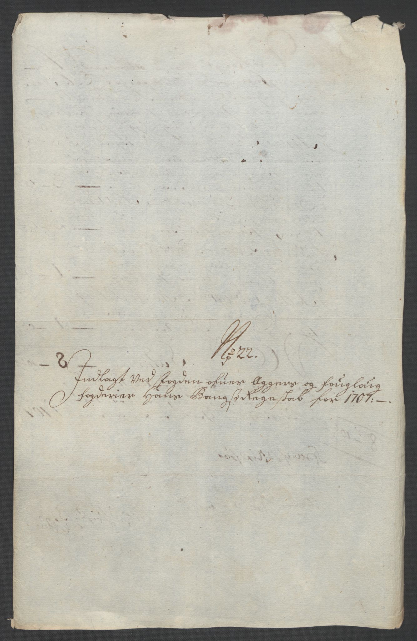 Rentekammeret inntil 1814, Reviderte regnskaper, Fogderegnskap, AV/RA-EA-4092/R10/L0447: Fogderegnskap Aker og Follo, 1707-1709, p. 161