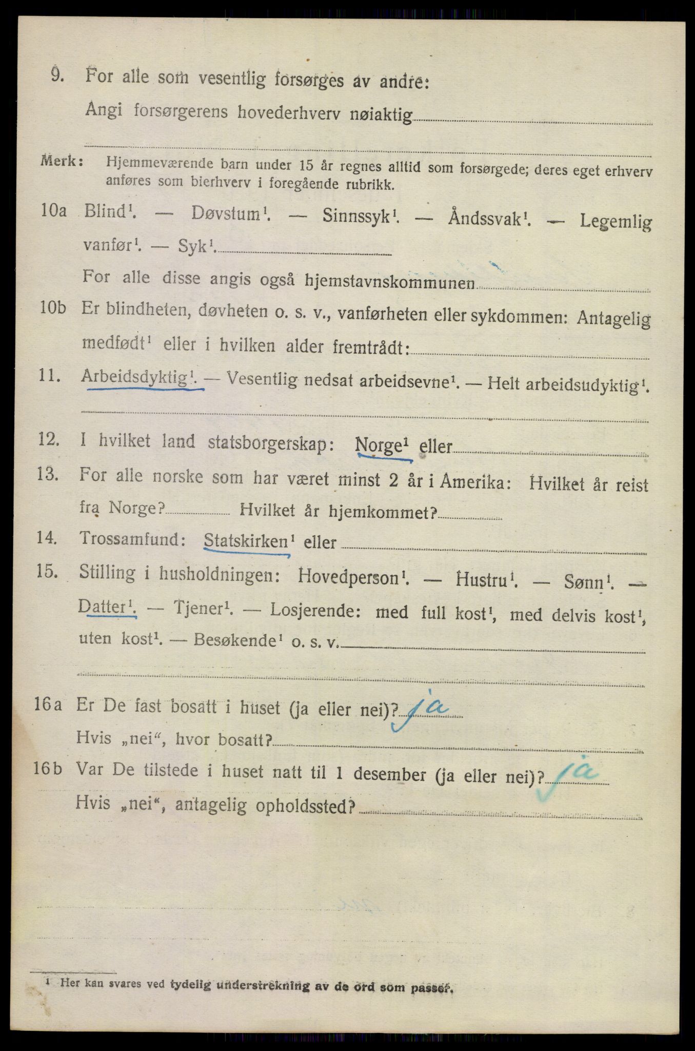 SAKO, 1920 census for Sandeherred, 1920, p. 15291
