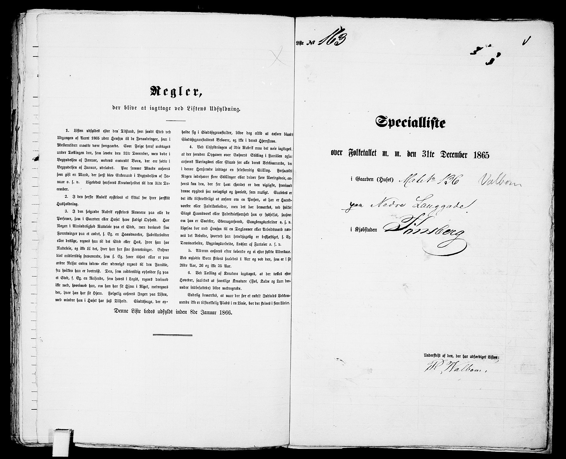 RA, 1865 census for Tønsberg, 1865, p. 356