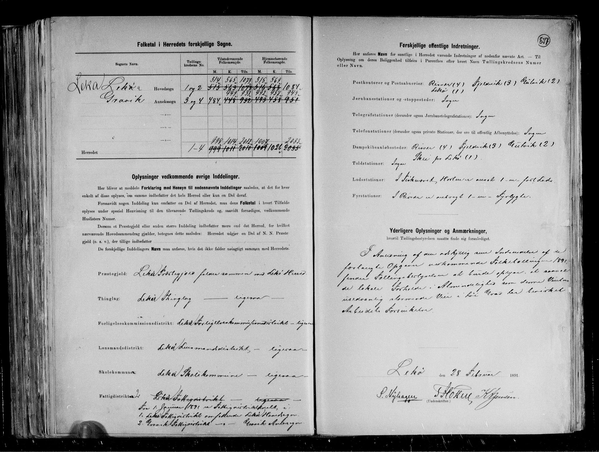 RA, 1891 census for 1755 Leka, 1891, p. 3