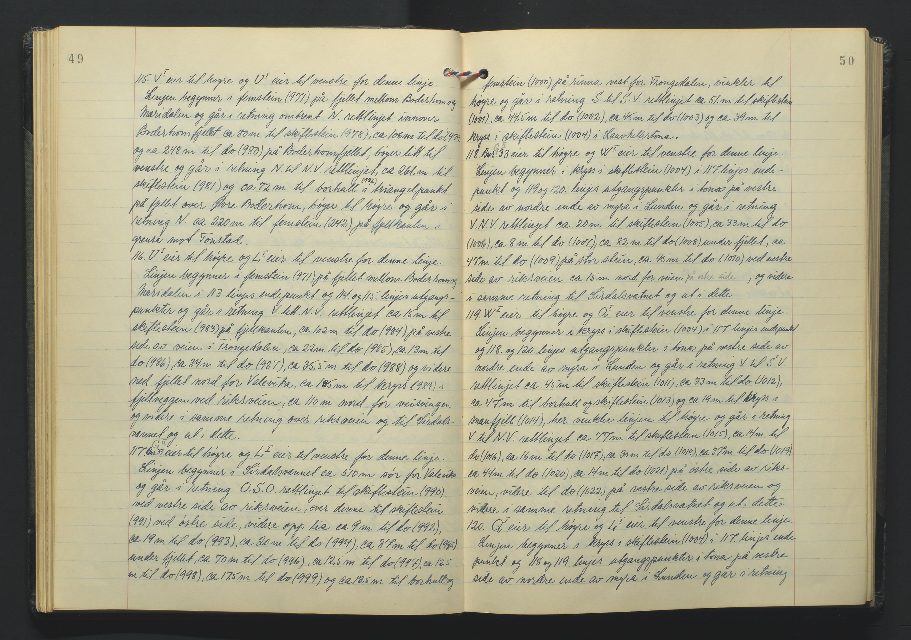 Lista jordskifterett, AV/SAK-1541-0005/F/Fa/L0003: Jordskifterettsbok Flekkefjord domssokn, med gårdsregister nr 9, 1956-1963, p. 49-50