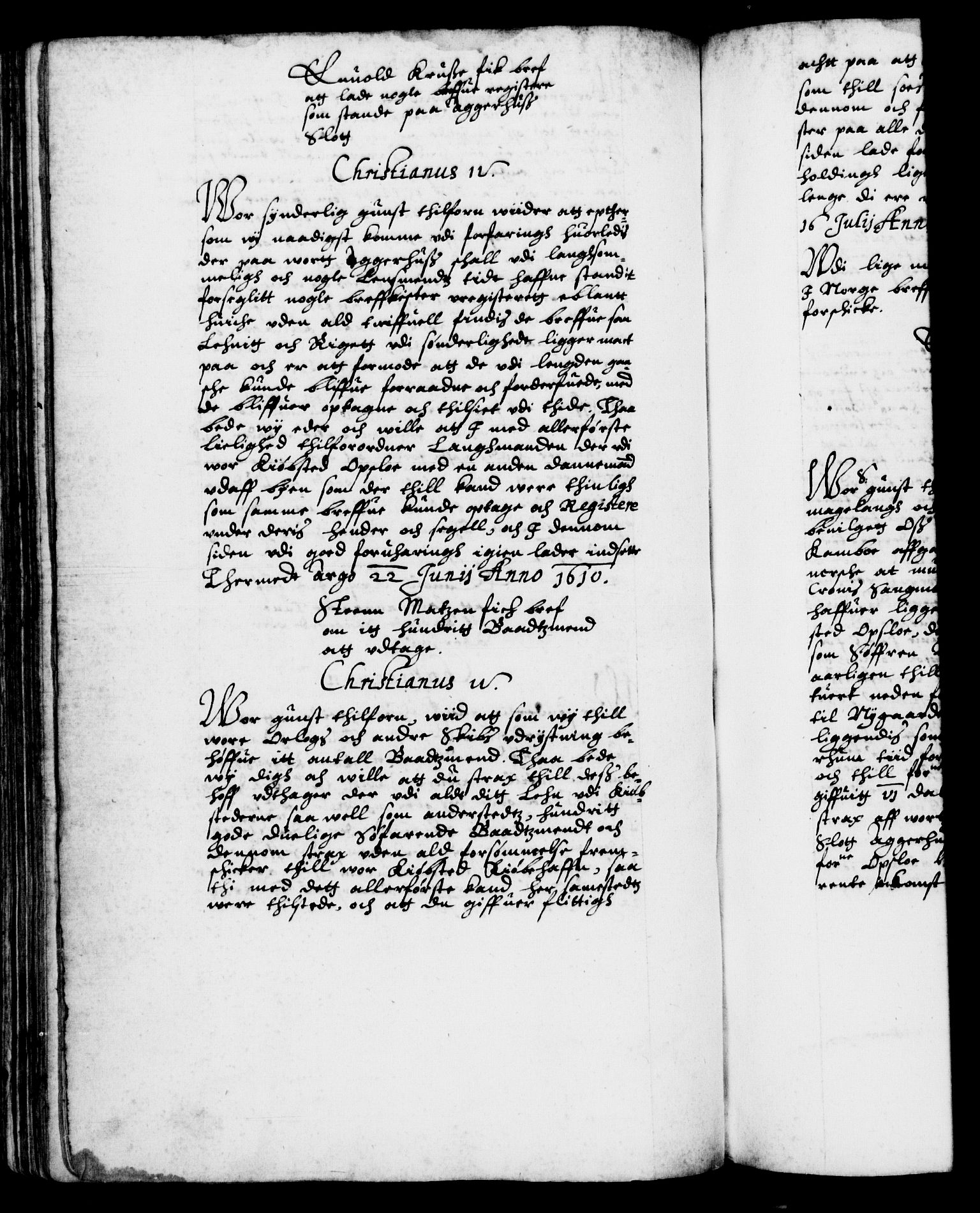 Danske Kanselli 1572-1799, RA/EA-3023/F/Fc/Fca/Fcab/L0003: Norske tegnelser (mikrofilm), 1596-1616, p. 384b