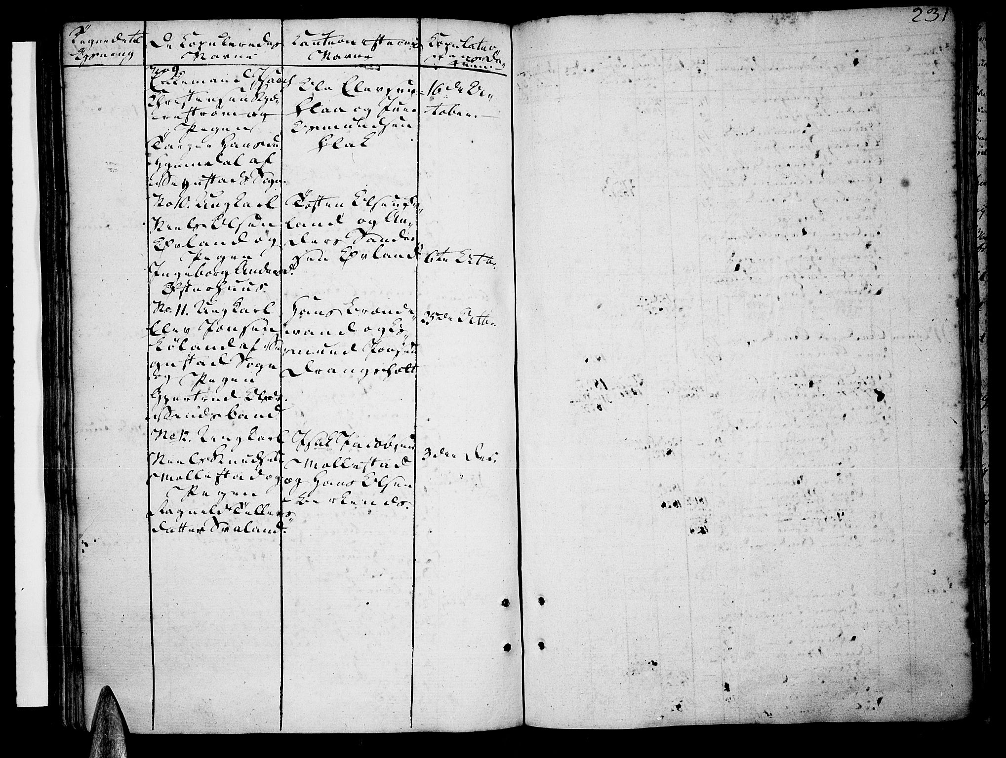 Tveit sokneprestkontor, SAK/1111-0043/F/Fa/L0001: Parish register (official) no. A 1, 1794-1819, p. 231
