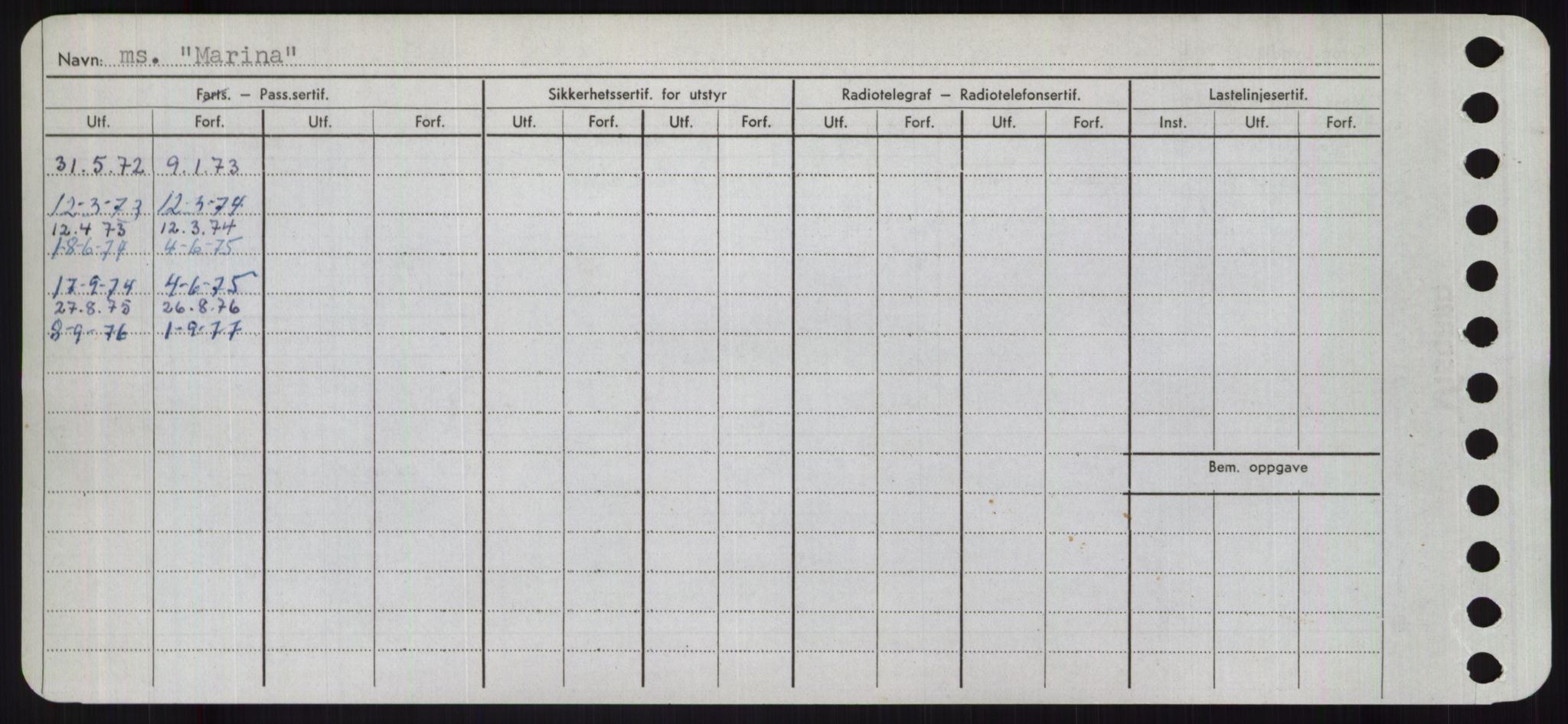 Sjøfartsdirektoratet med forløpere, Skipsmålingen, AV/RA-S-1627/H/Ha/L0003/0002: Fartøy, Hilm-Mar / Fartøy, Kom-Mar, p. 918