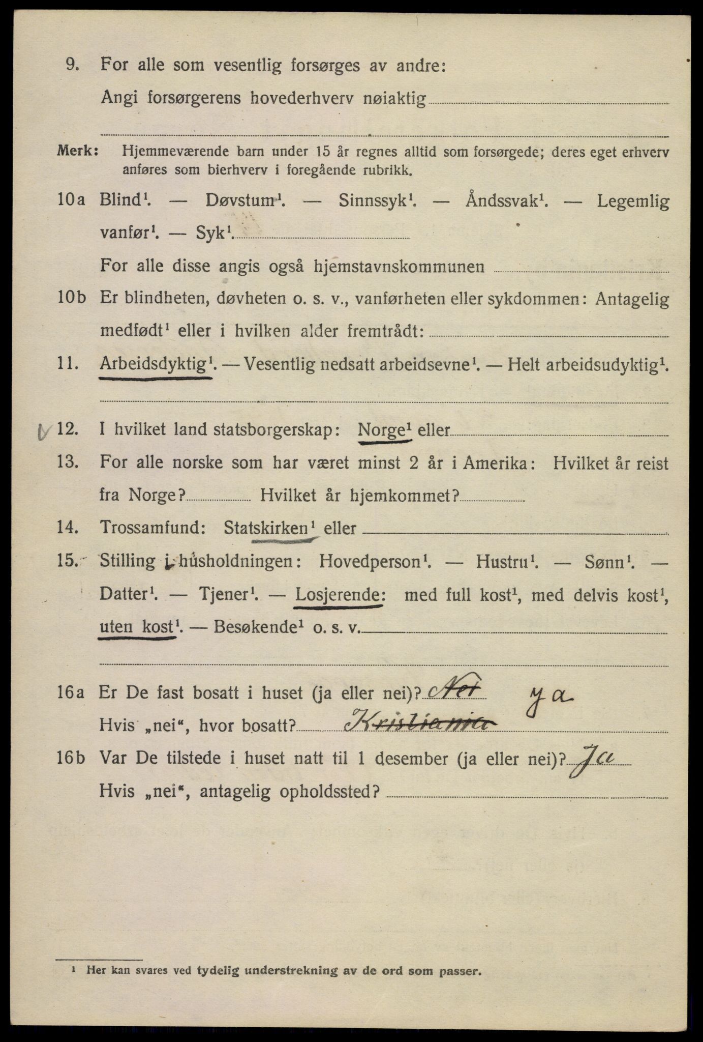 SAO, 1920 census for Kristiania, 1920, p. 331482