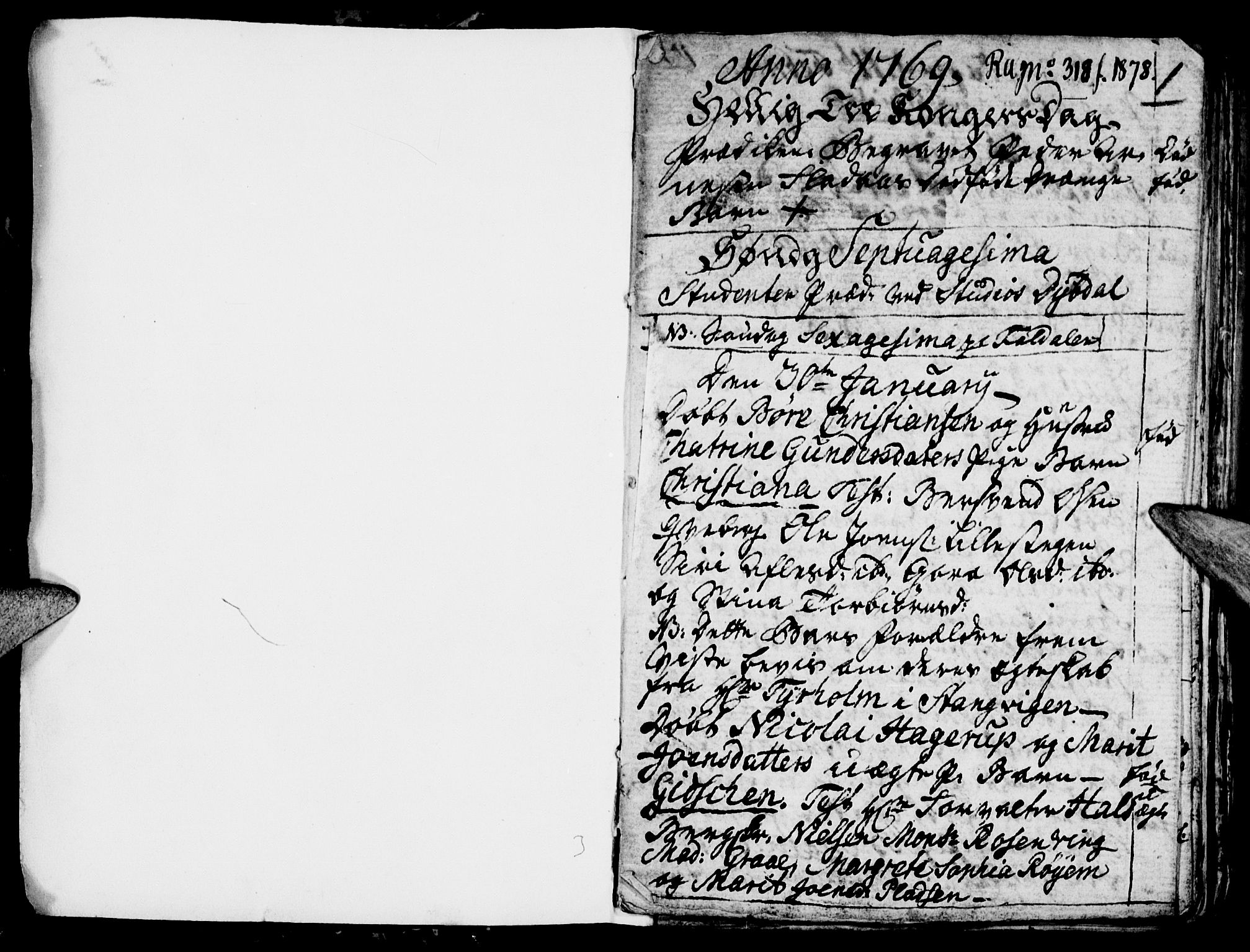 Tynset prestekontor, SAH/PREST-058/H/Ha/Hab/L0009: Parish register (official) no. 9, 1769-1781, p. 0-1