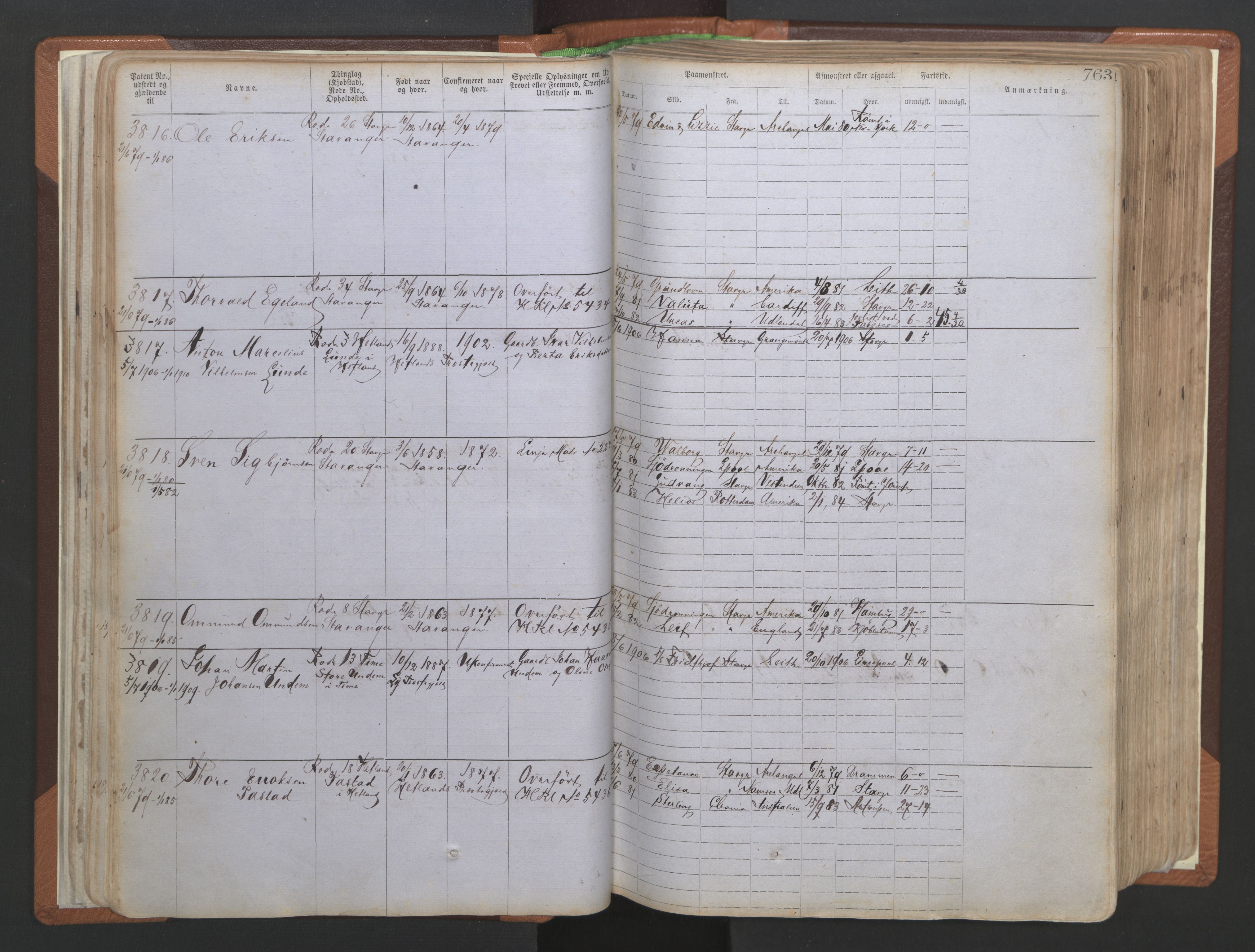 Stavanger sjømannskontor, AV/SAST-A-102006/F/Ff/L0006: Annotasjonsrulle No 2, patentnr. 3586-5505, 1878-1900, p. 50