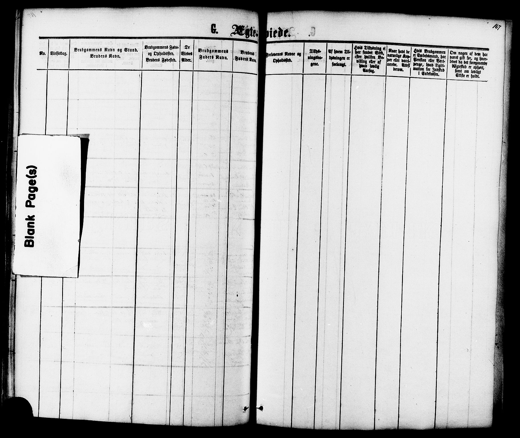 Ministerialprotokoller, klokkerbøker og fødselsregistre - Møre og Romsdal, AV/SAT-A-1454/587/L0999: Parish register (official) no. 587A01, 1864-1886, p. 167