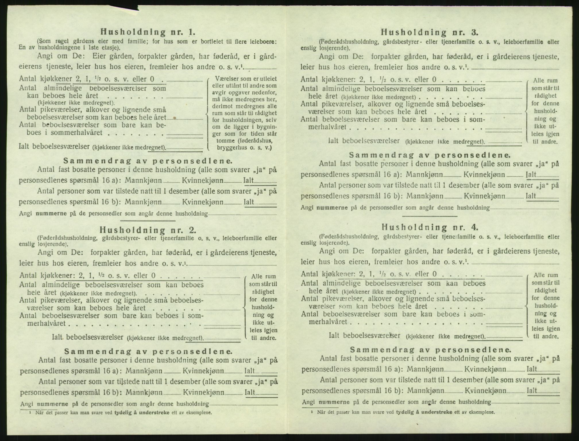 SAST, 1920 census for Finnøy, 1920, p. 45