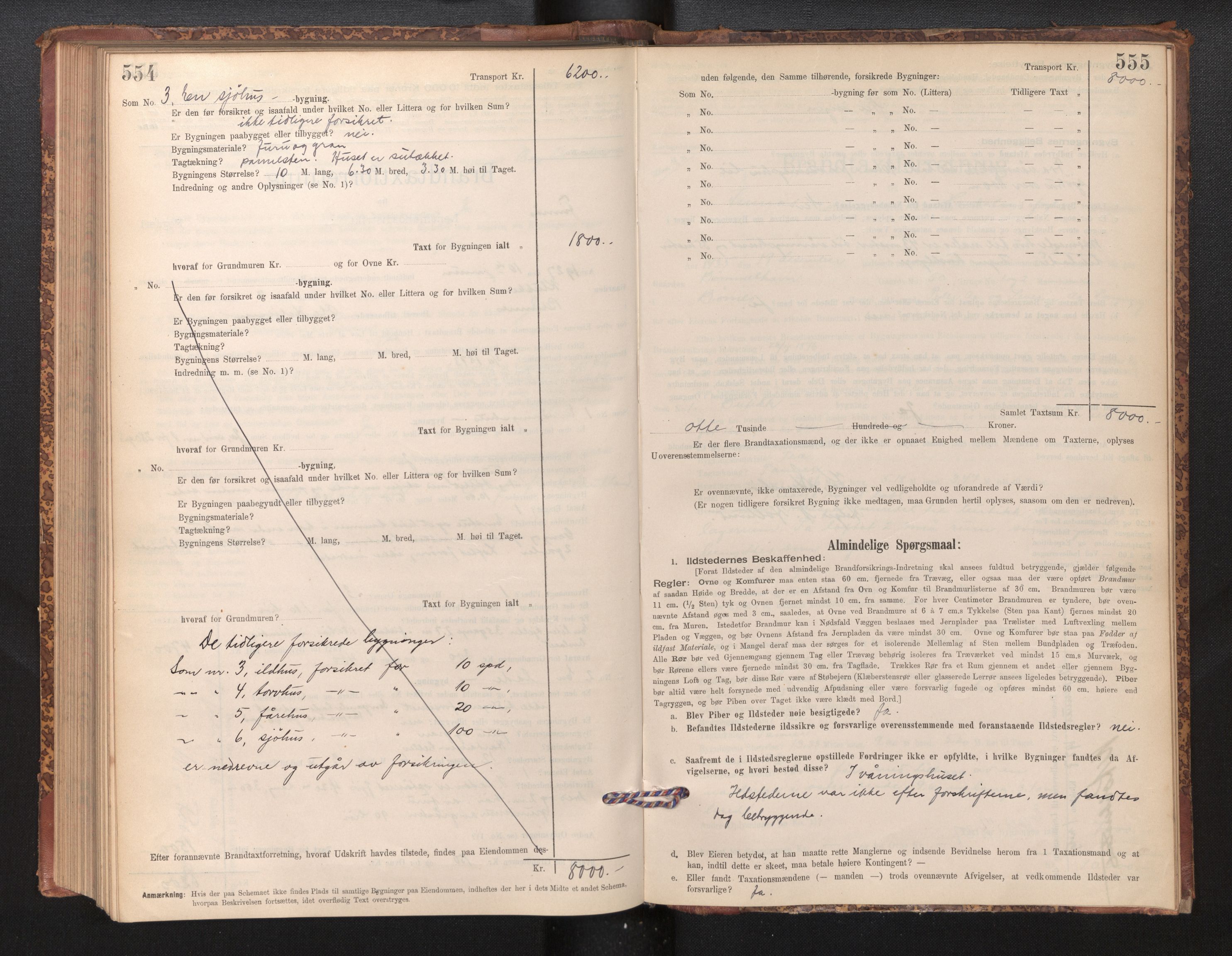 Lensmannen i Finnås, AV/SAB-A-31901/0012/L0002: Branntakstprotokoll, skjematakst, 1894-1954, p. 554-555