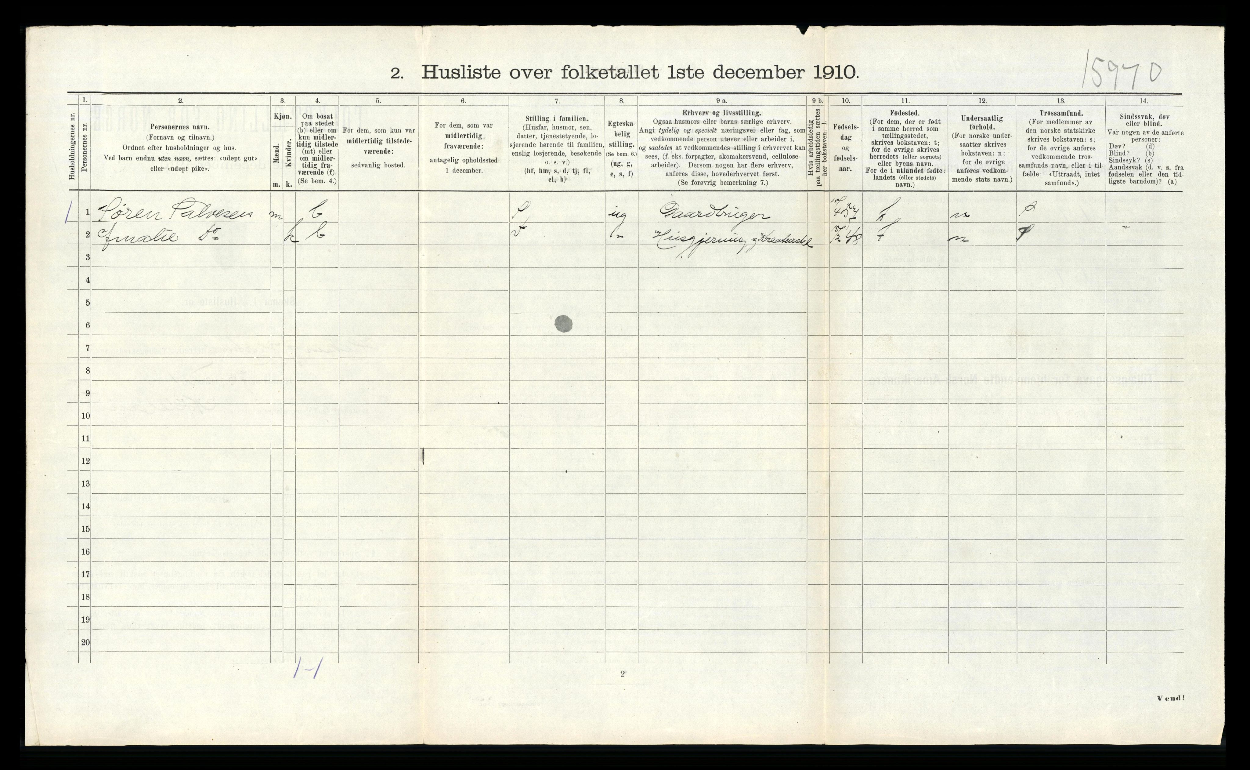 RA, 1910 census for Halse og Harkmark, 1910, p. 339