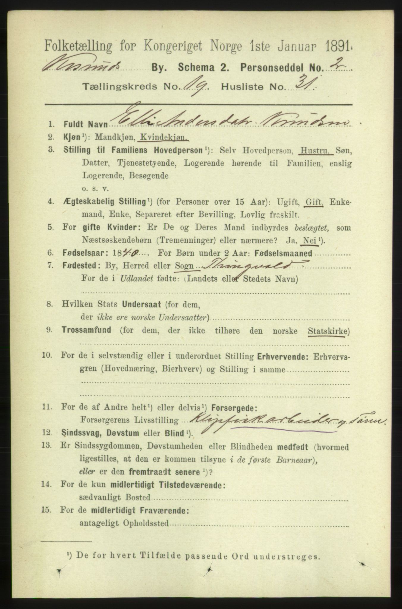 RA, 1891 census for 1503 Kristiansund, 1891, p. 12803