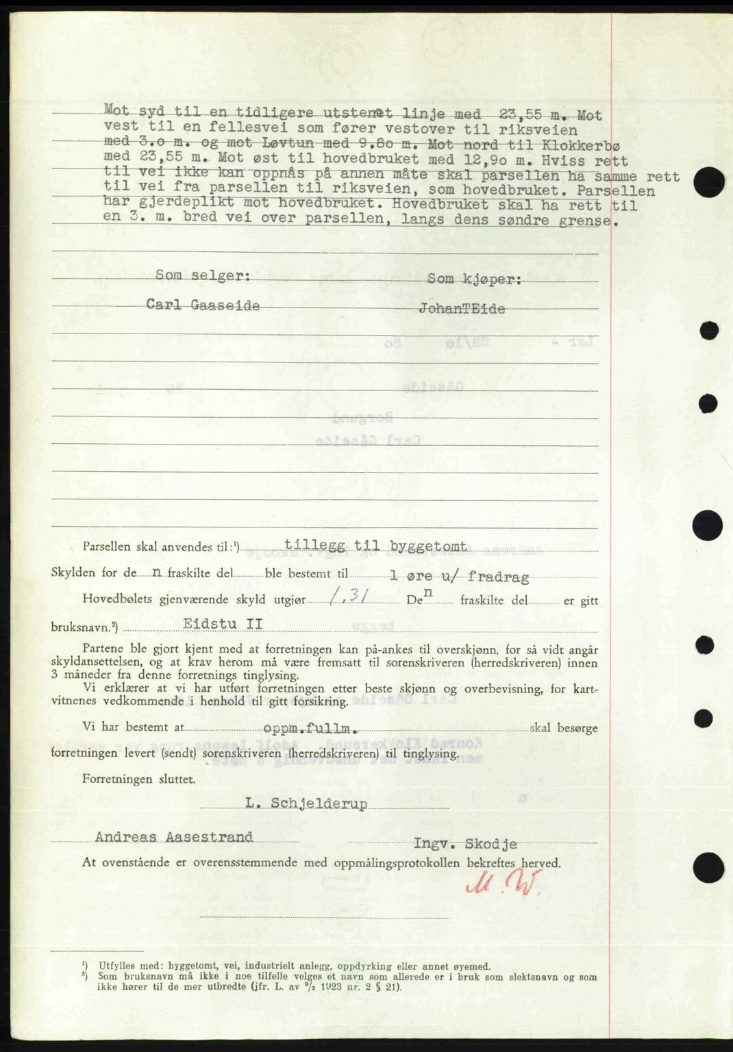 Nordre Sunnmøre sorenskriveri, AV/SAT-A-0006/1/2/2C/2Ca: Mortgage book no. A36, 1950-1950, Diary no: : 2703/1950