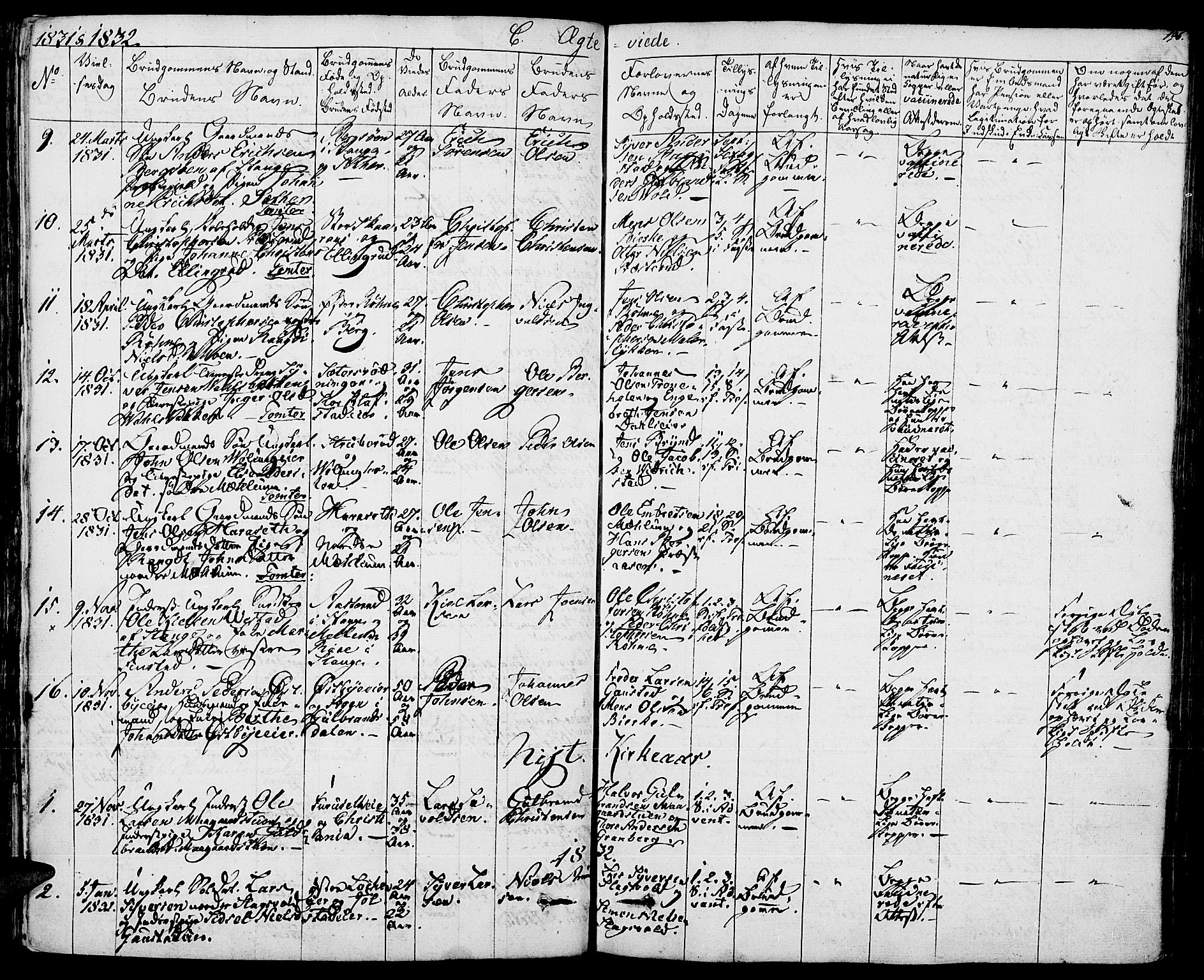 Romedal prestekontor, AV/SAH-PREST-004/K/L0003: Parish register (official) no. 3, 1829-1846, p. 196