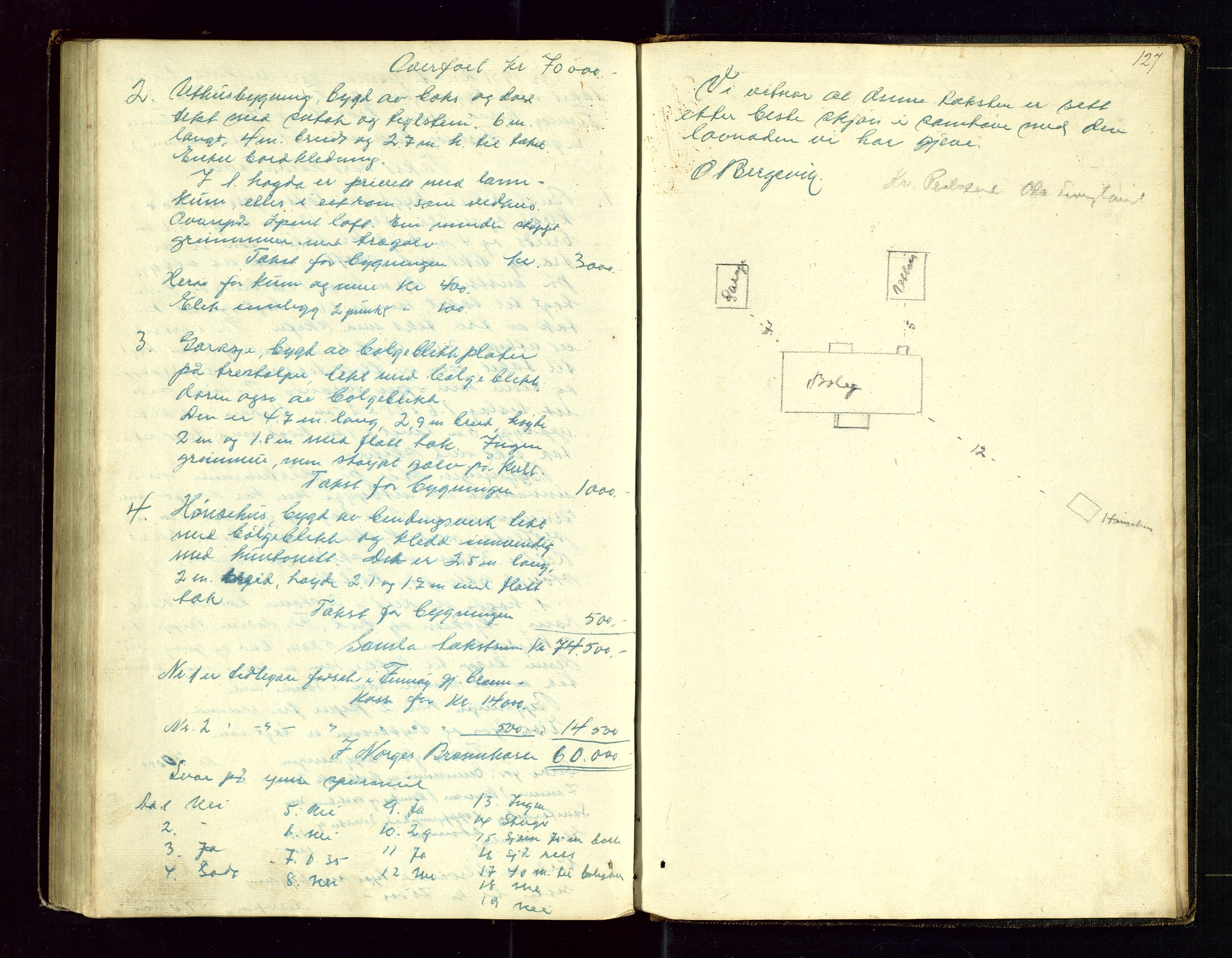 Finnøy lensmannskontor, AV/SAST-A-100442/Goa/L0001: Branntakstprotokoll, 1846-1951, p. 126b-127a