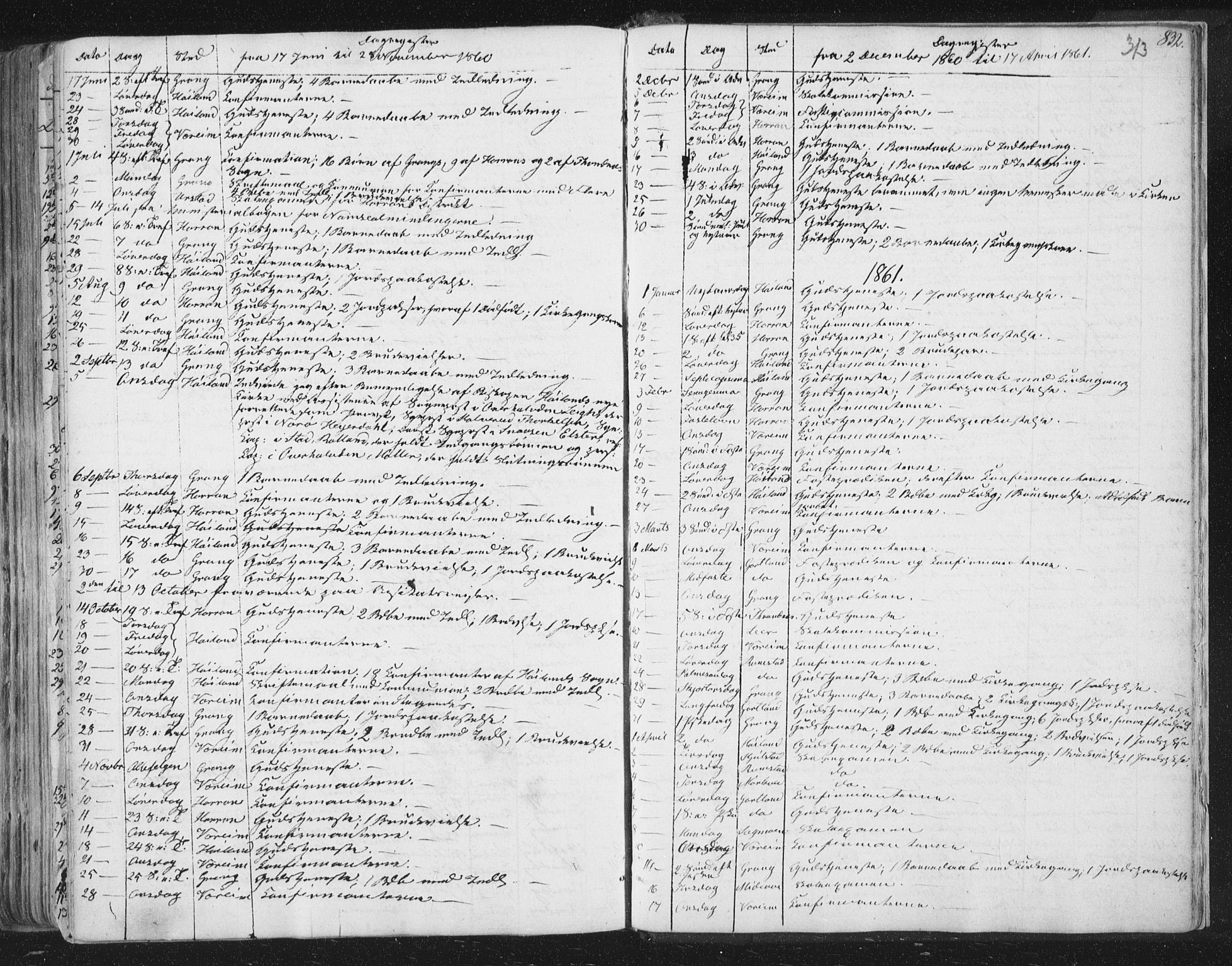 Ministerialprotokoller, klokkerbøker og fødselsregistre - Nord-Trøndelag, AV/SAT-A-1458/758/L0513: Parish register (official) no. 758A02 /1, 1839-1868, p. 313