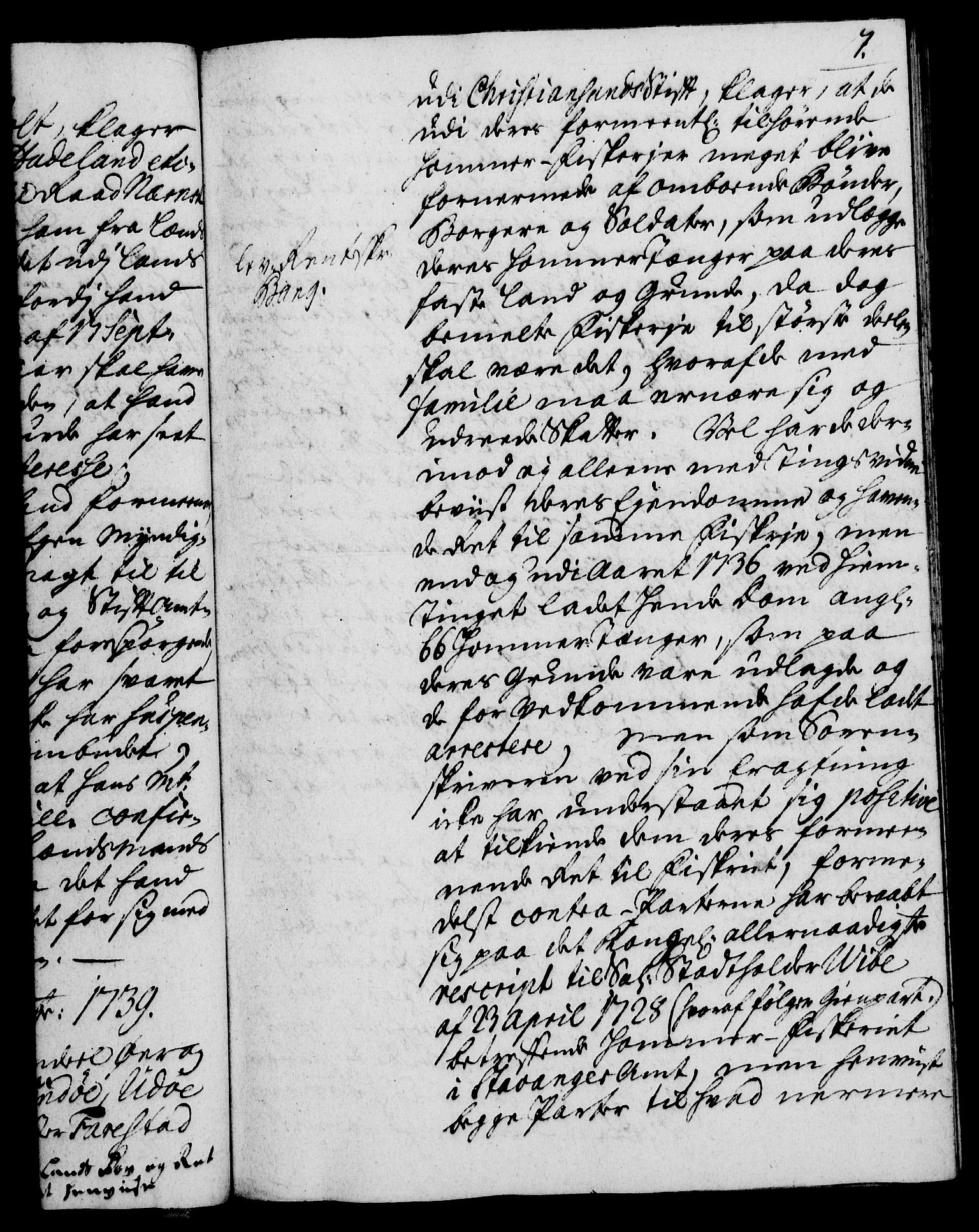 Rentekammeret, Kammerkanselliet, RA/EA-3111/G/Gh/Gha/L0022: Norsk ekstraktmemorialprotokoll (merket RK 53.67), 1739-1741, p. 7