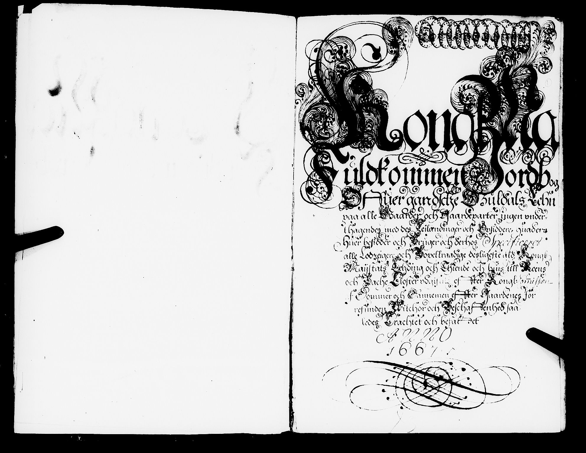 Rentekammeret inntil 1814, Realistisk ordnet avdeling, RA/EA-4070/N/Nb/Nba/L0051: Gauldal fogderi, 1667, p. 1a