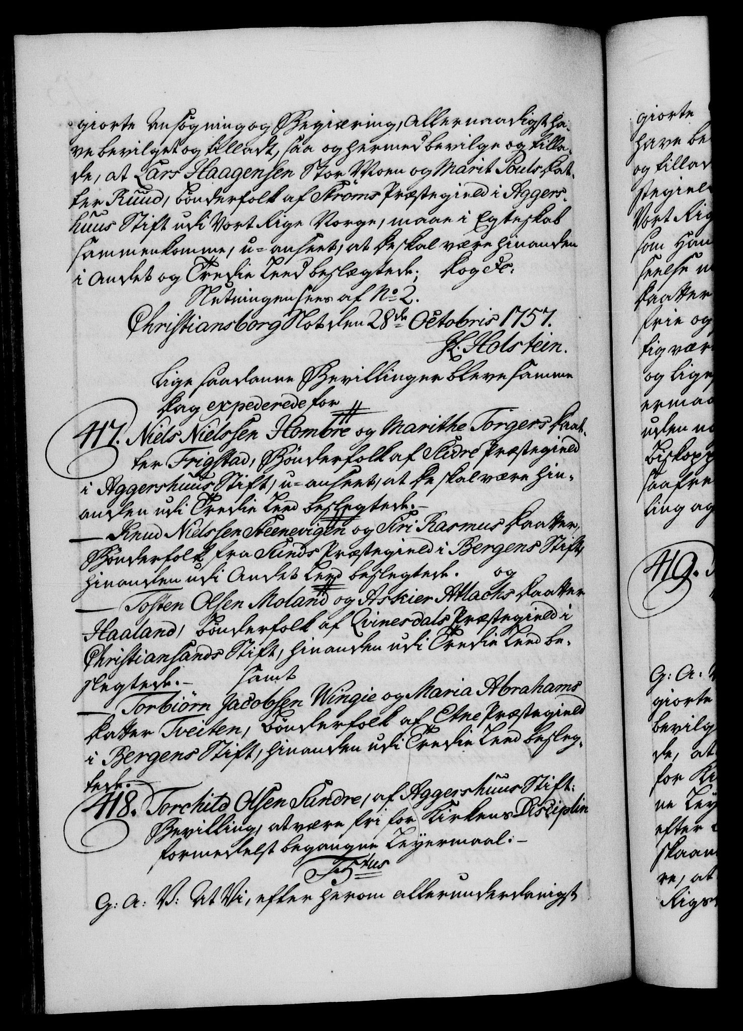 Danske Kanselli 1572-1799, RA/EA-3023/F/Fc/Fca/Fcaa/L0040: Norske registre, 1757-1759, p. 213b